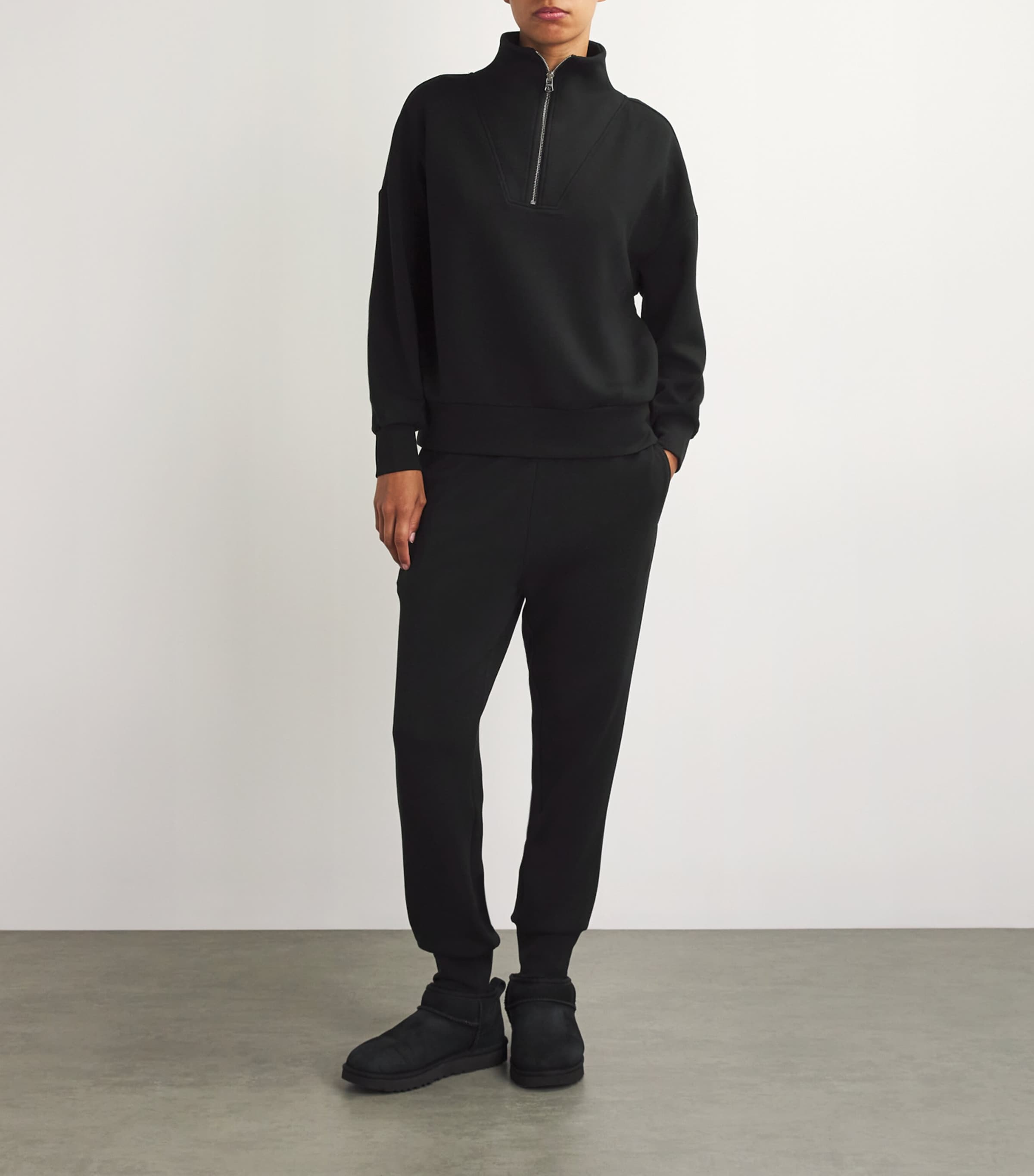 Varley Womens The Slim Cuff Sweatpants Black Image 2