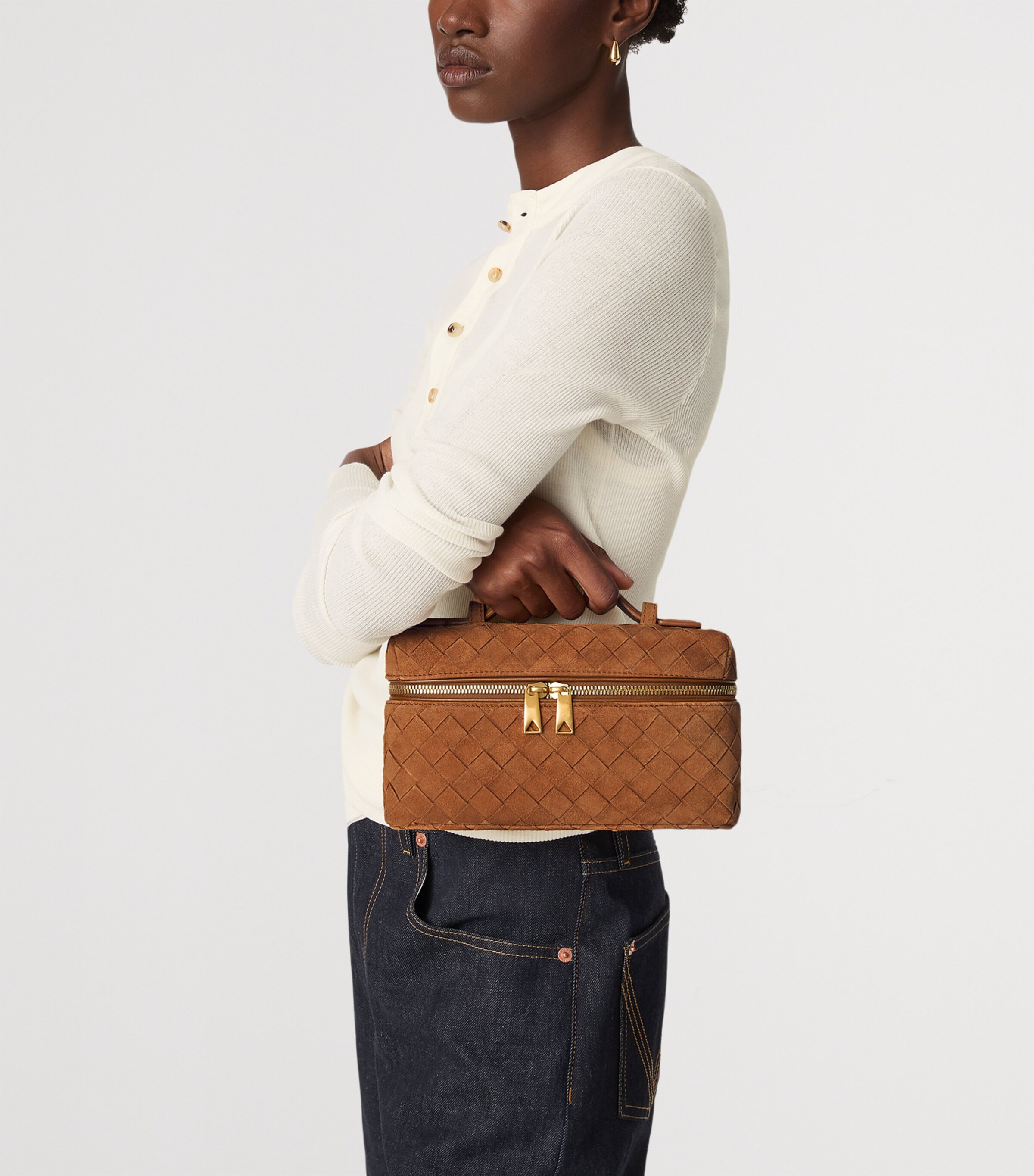 BOTTEGA VENETA ブラウン　ケース Women's Cassette Credit Card Case in Madder brown/rosewood