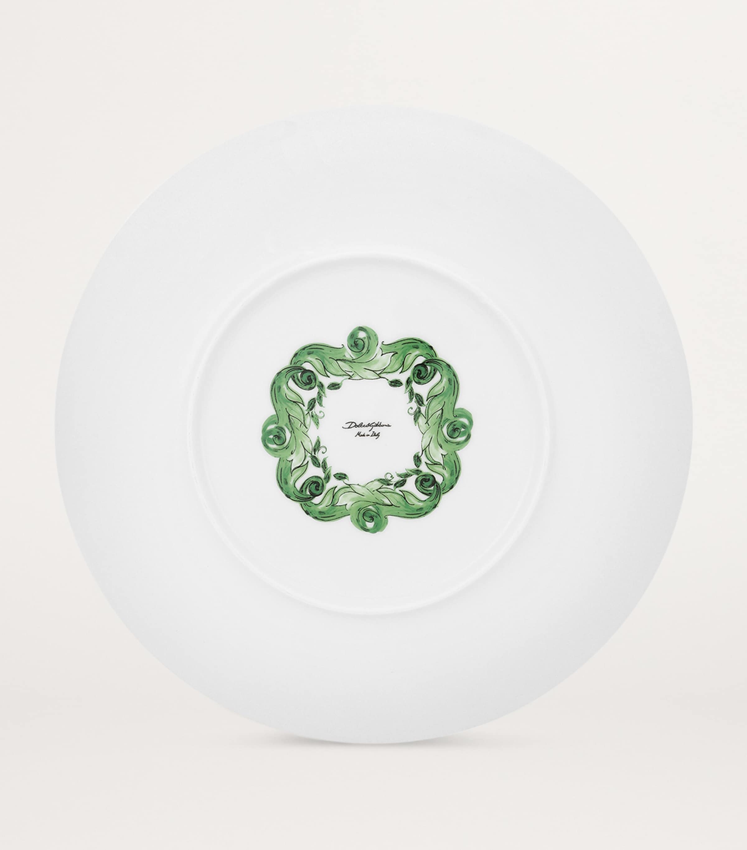 Porcelain Majolica Charger Plate (31cm) UV001-VERDE MAIOLICA Image 3