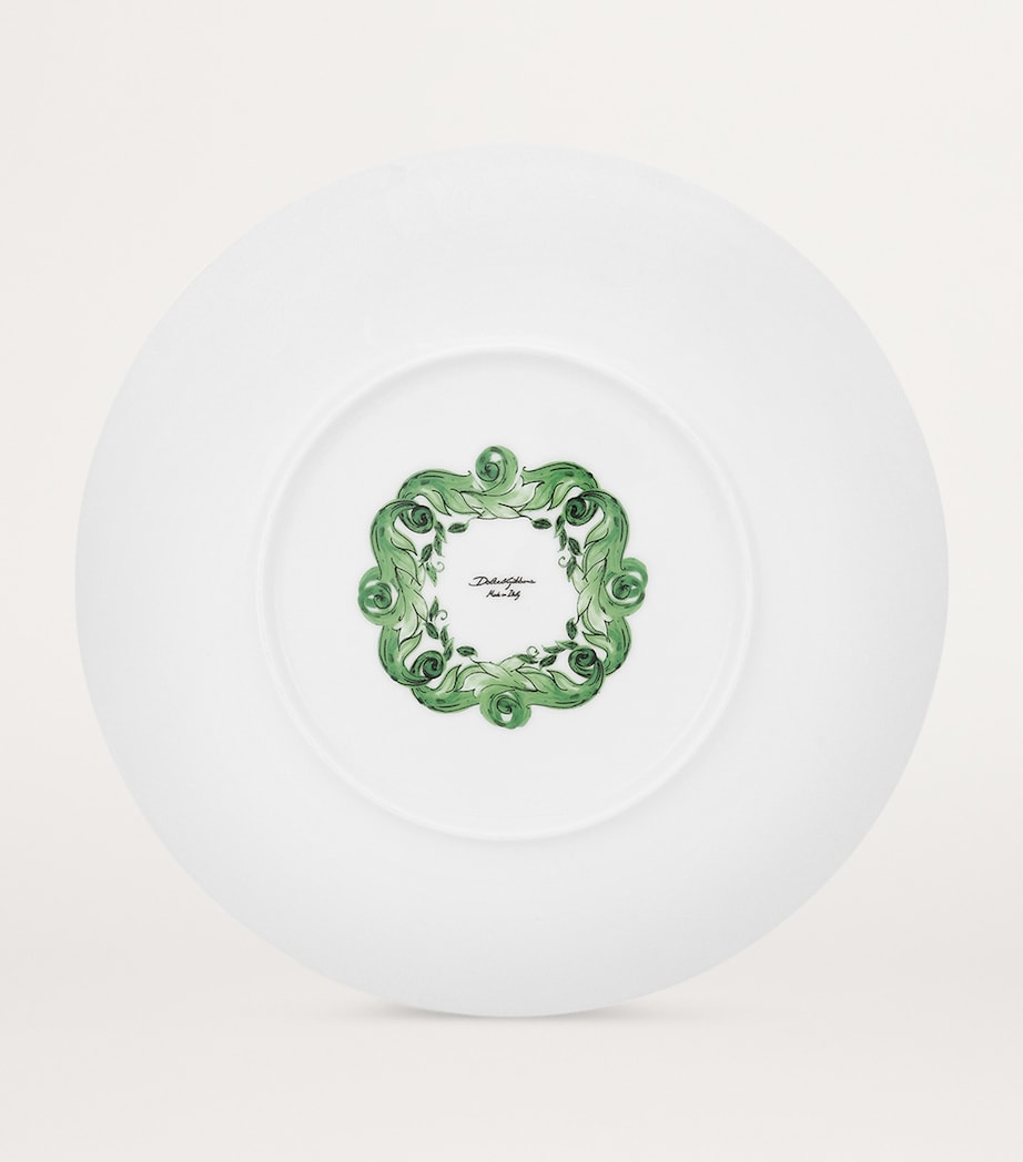 Porcelain Majolica Charger Plate (31cm) UV001-VERDE MAIOLICA Image 3