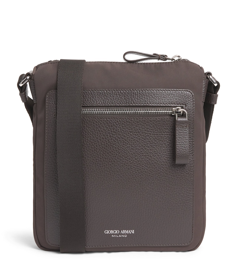 Leather-Trim Cross-Body Bag U6031 Image 1