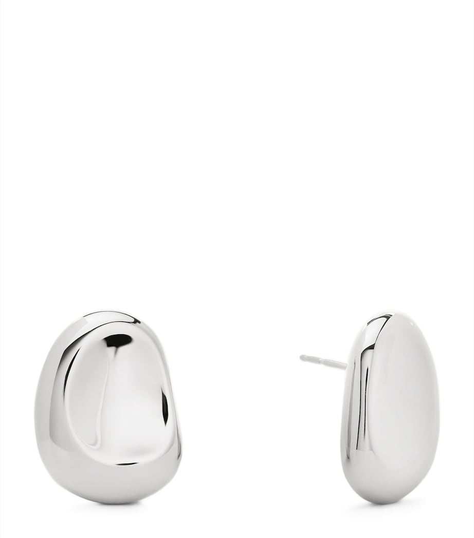 Sterling Silver Aria Bold Stud Earrings STERLING SILVER Image 1