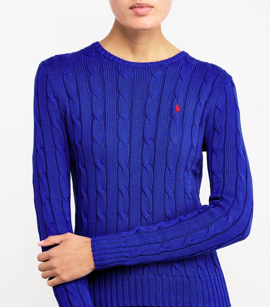 Cable-Knit Julianna Sweater BLUE Image 6