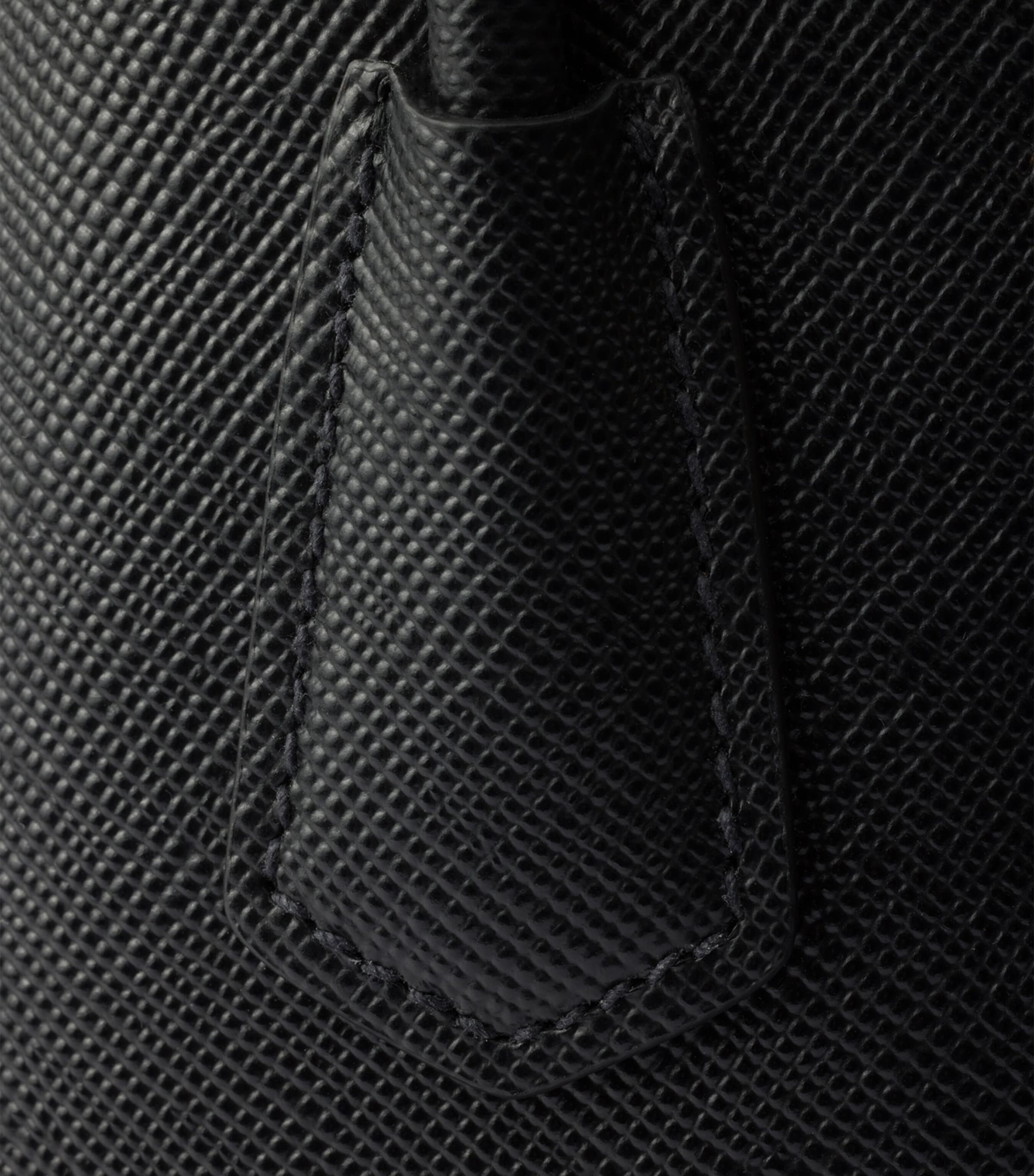 Small Saffiano Leather Double Top-Handle Bag F0002 Image 6