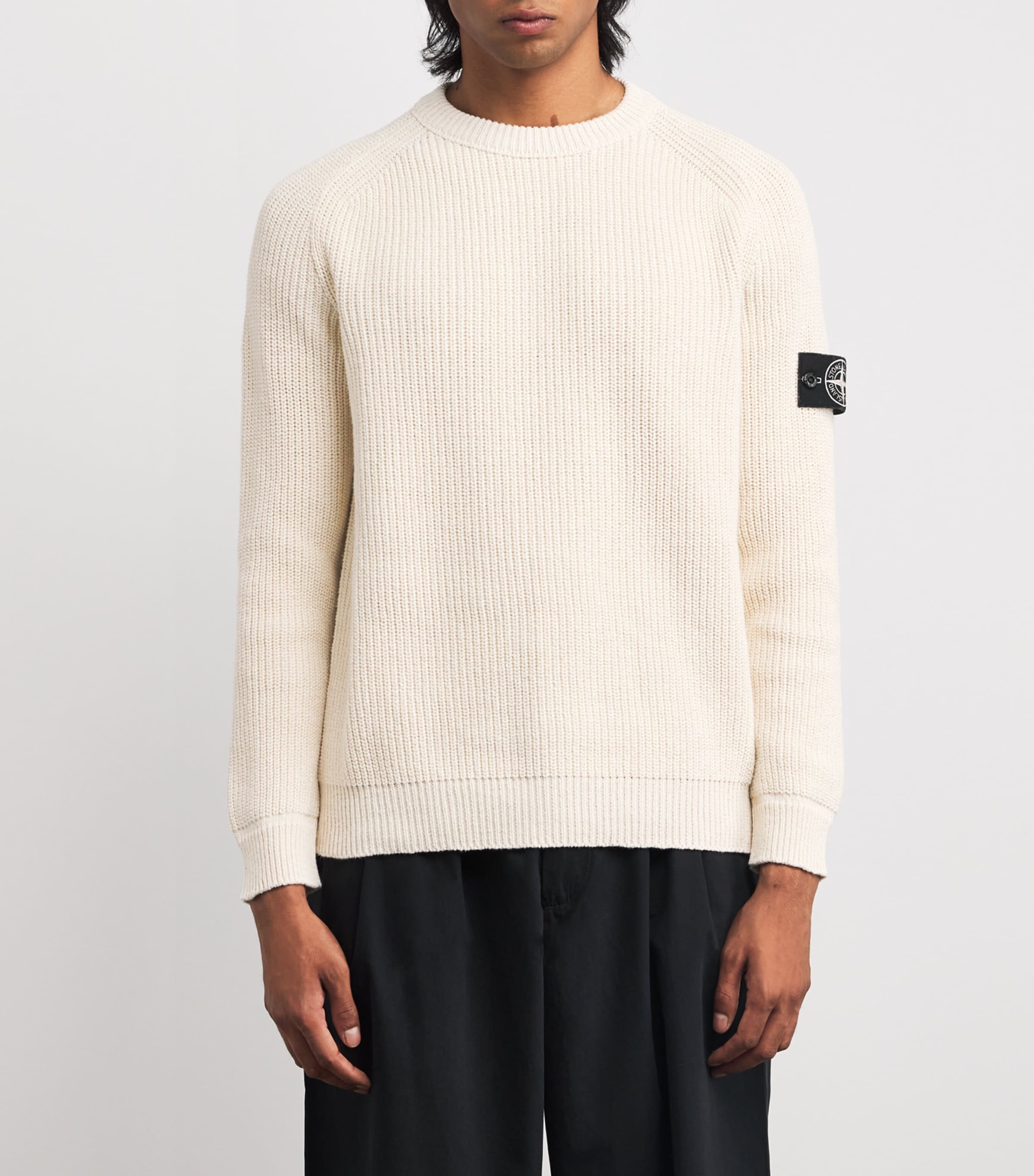 Recycled Cotton Crew-Neck Sweater V0093 Image 3