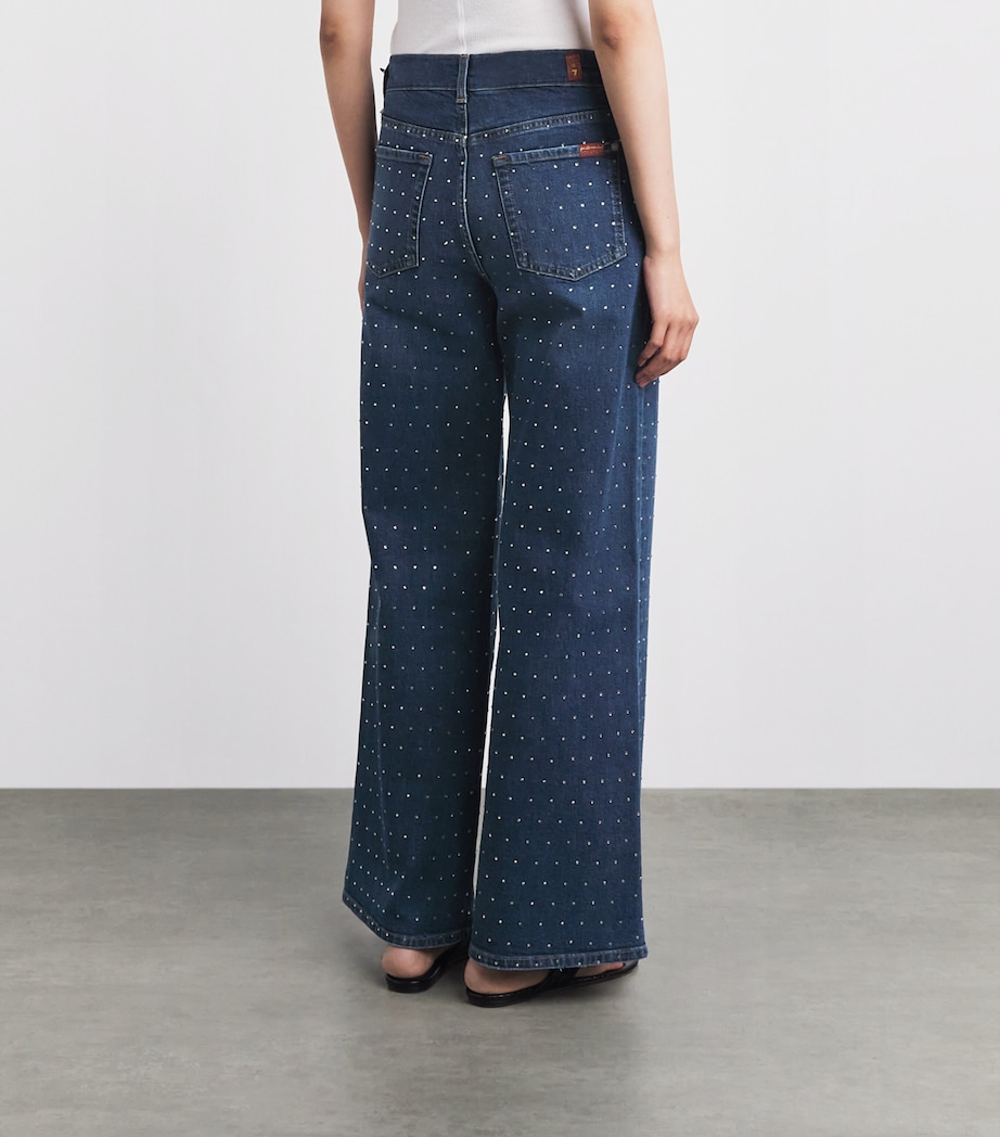 7 For All Mankind Womens Lotta Wide-Leg Jeans Radar Image 5