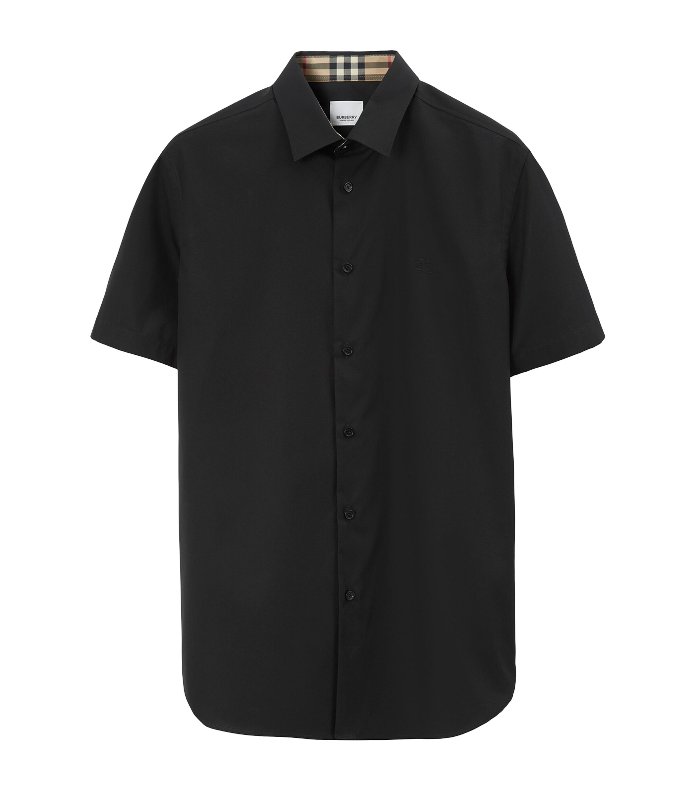 Burberry Stretch-Cotton Short-Sleeve Shirt | Men Clothing | Shirts | Casual Shirts | Designers | Burberry
