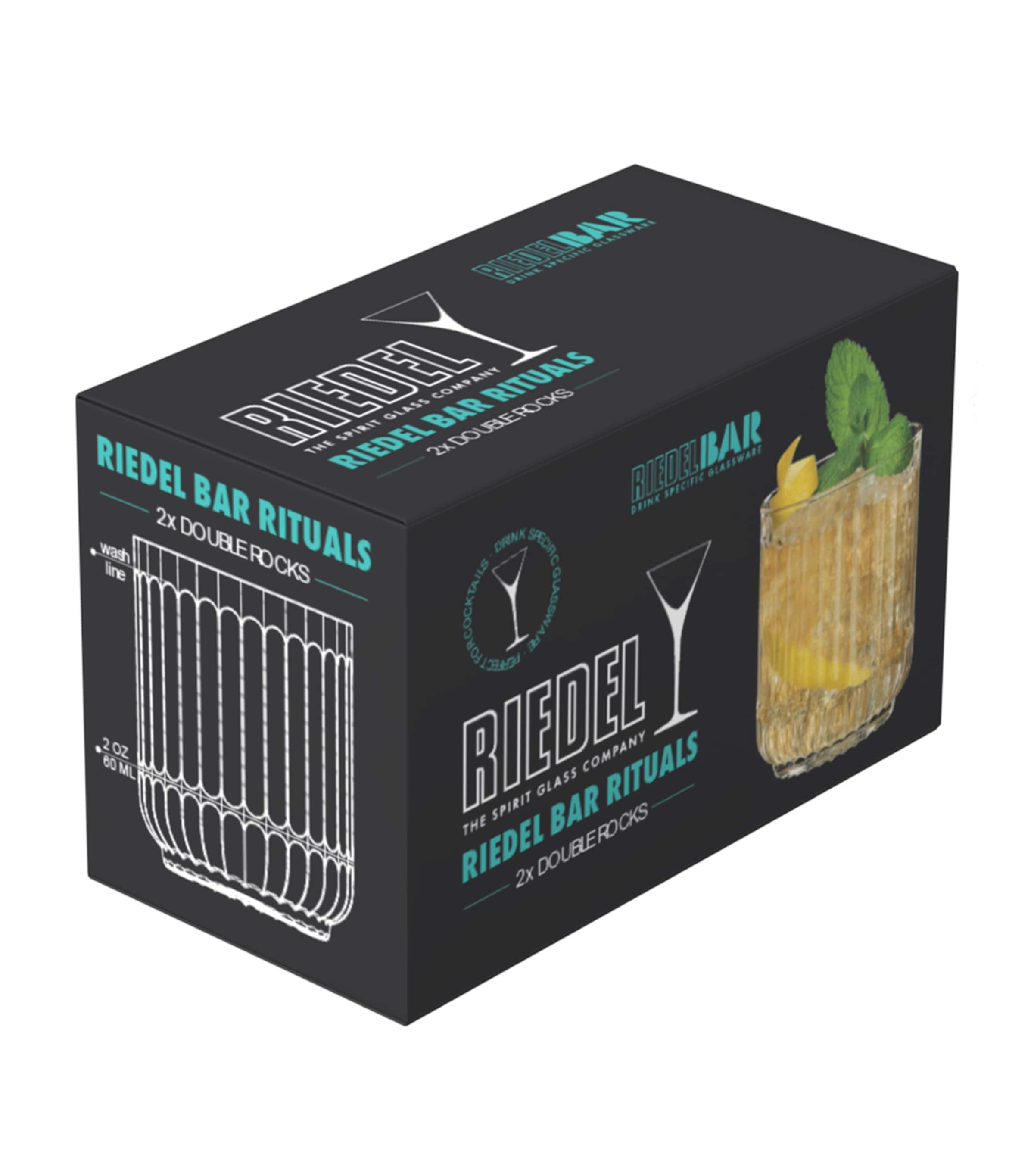 Riedel Set of 2 Bar Rituals Double Rocks Tumblers (350ml) Image 3