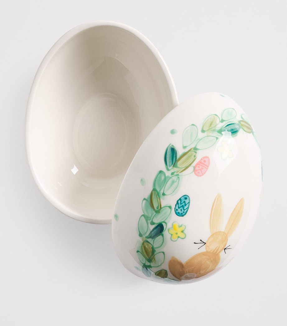 Jayne Redmond Large Easter Egg Trinket Box White Image 2