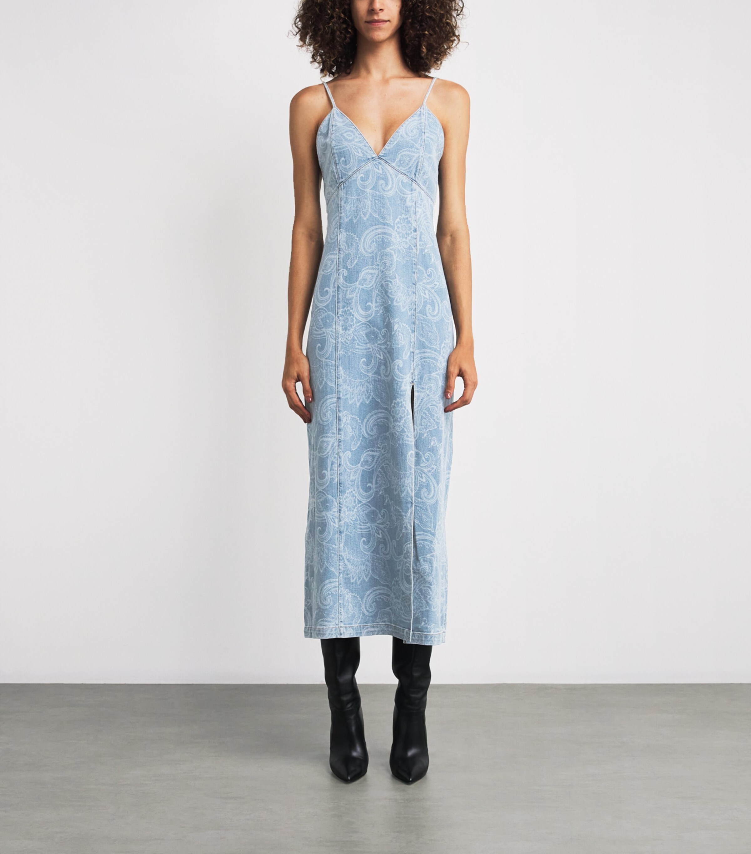 Denim Julietta Midi Dress LASER PAISLEY O496 Image 6