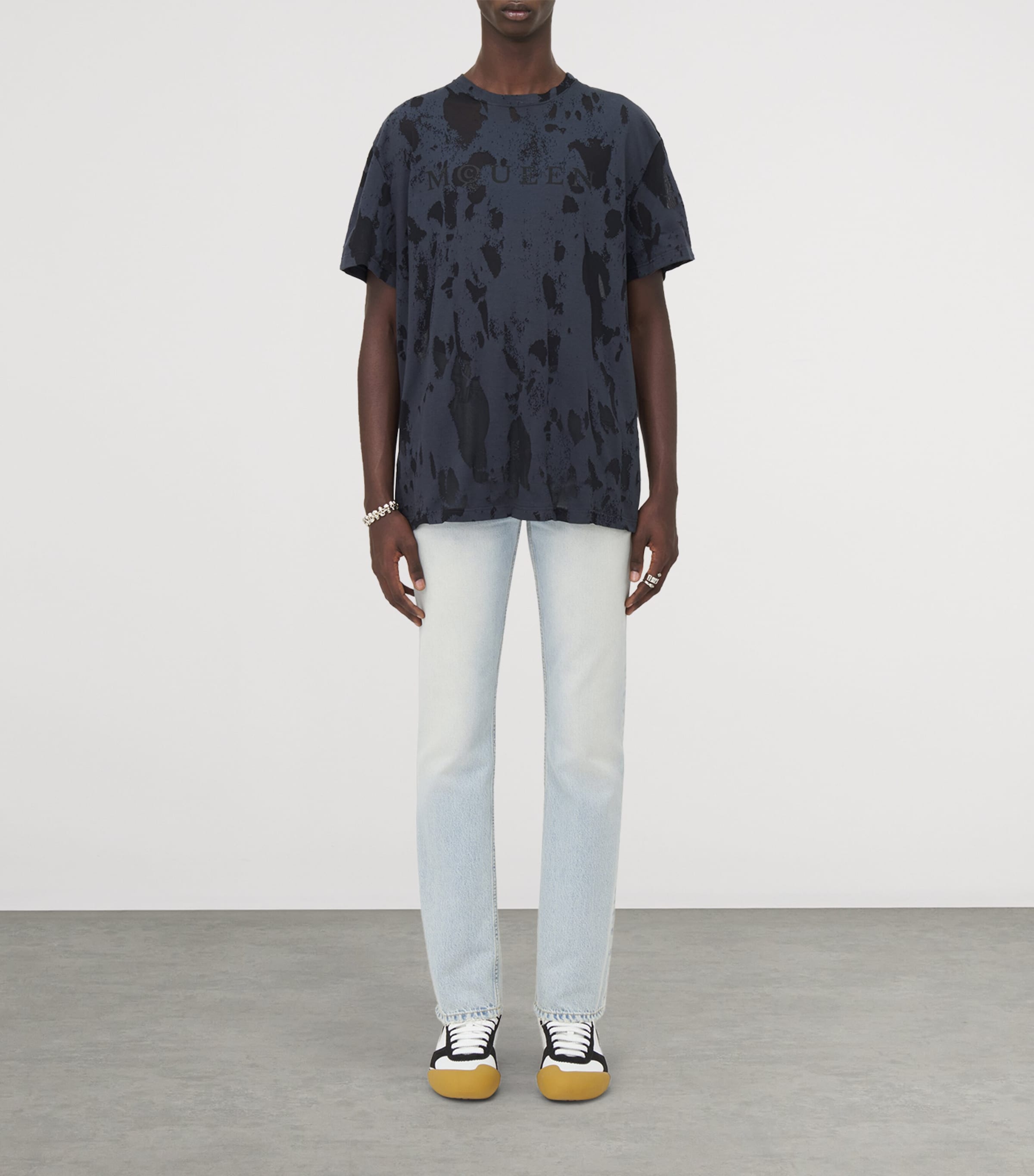 Cotton-Blend Jacquard T-Shirt 0571 Image 2