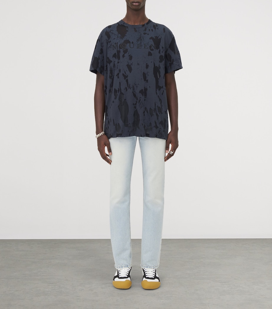 Cotton-Blend Jacquard T-Shirt 0571 Image 2