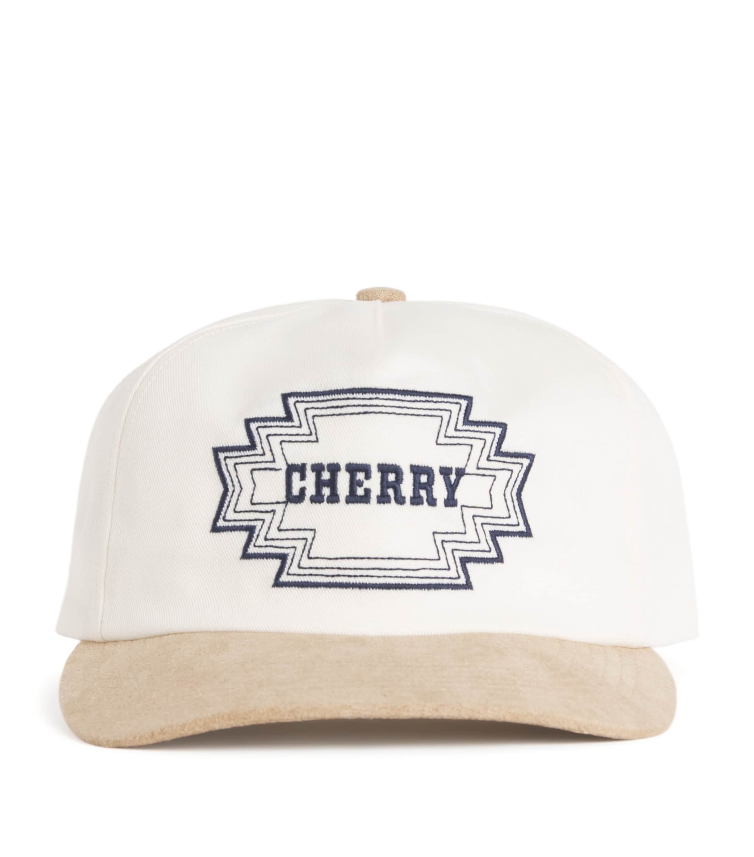 Twill Suede-Trim Logo Embroidery Navajo Baseball Cap IVORY Image 1