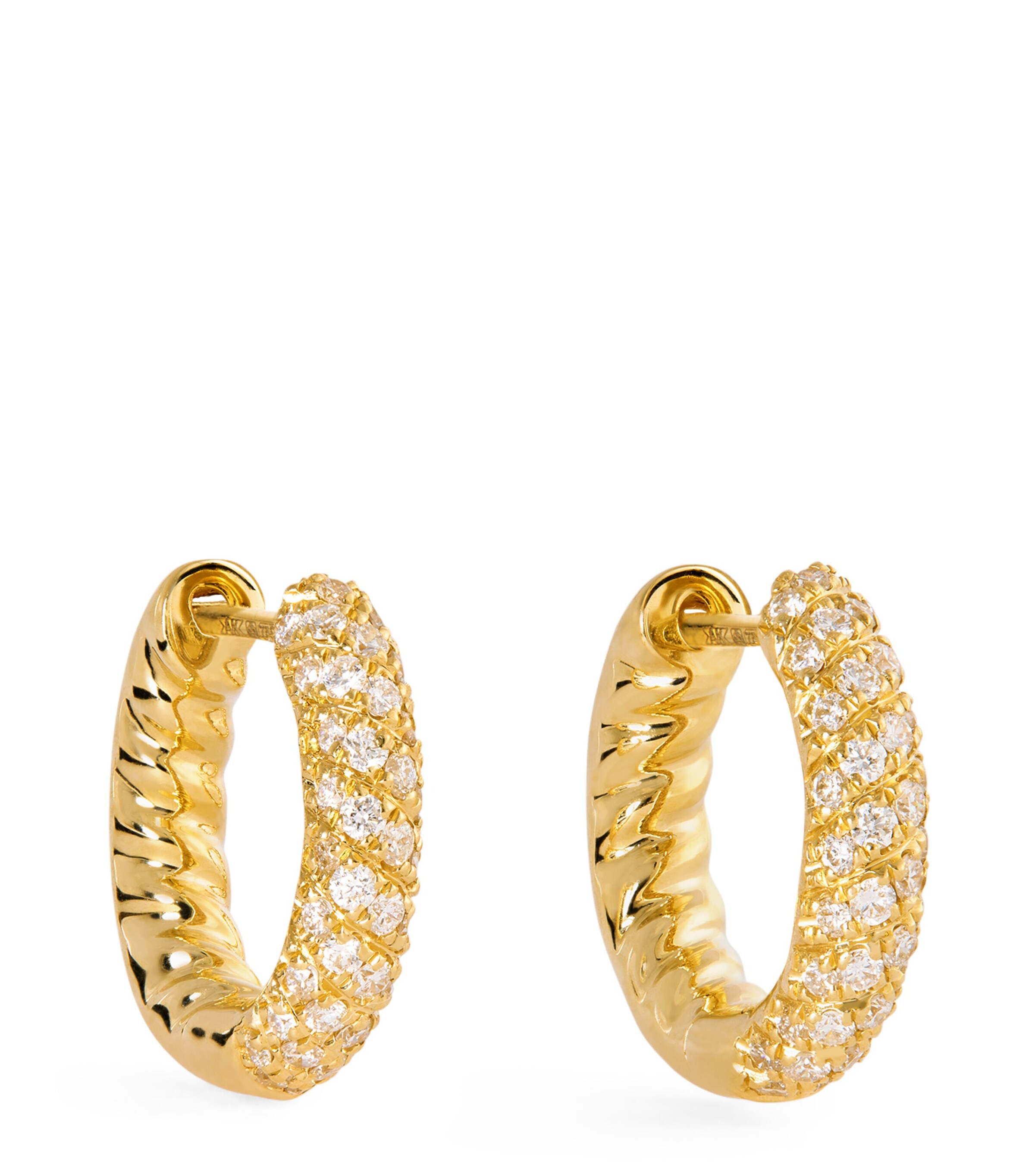 Anita Ko Yellow Gold And Diamond Zoe Hoop Earrings In Gold