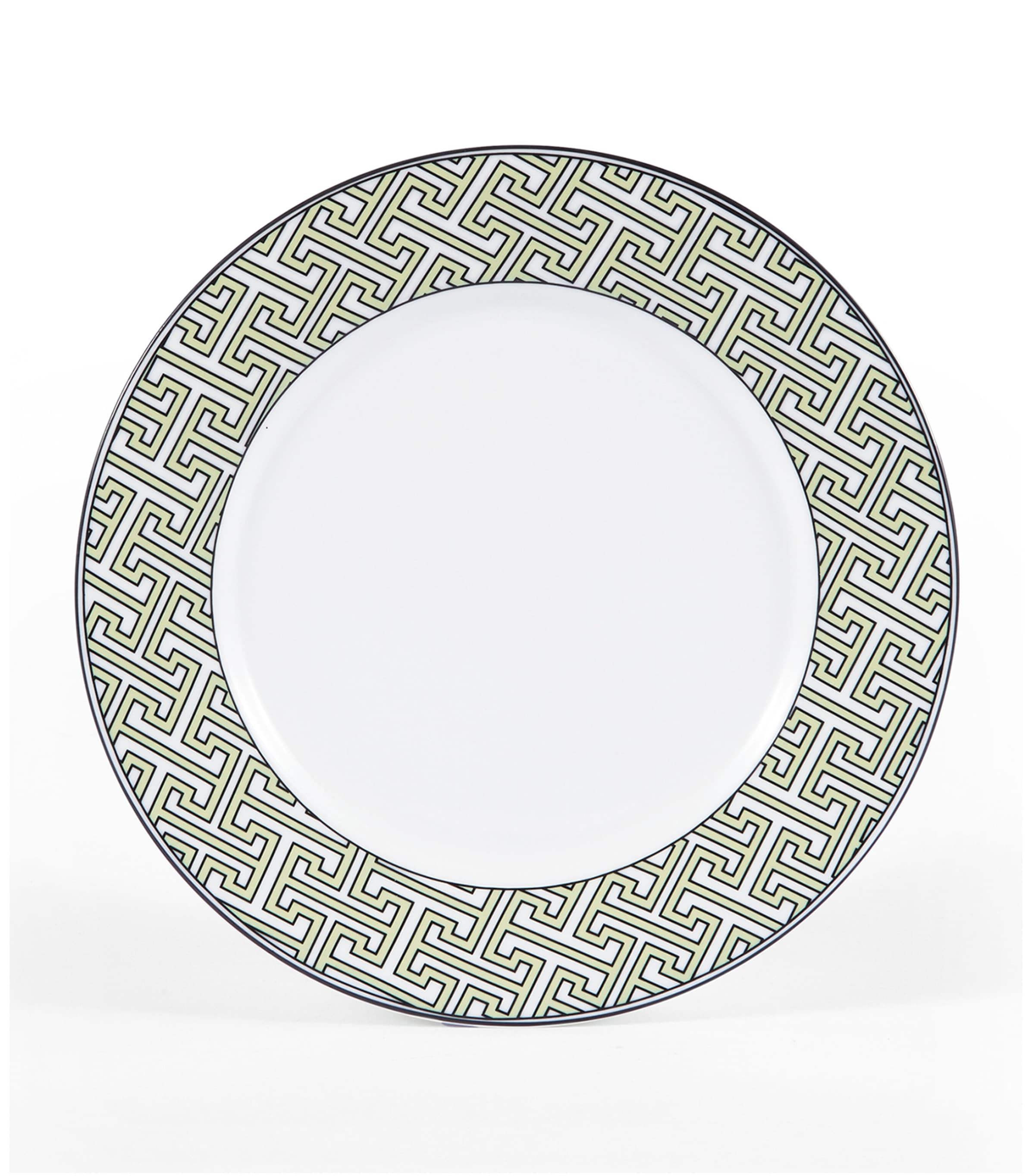 O.w.london O. W.london Set Of 2 Maze Dinner Plates In Green