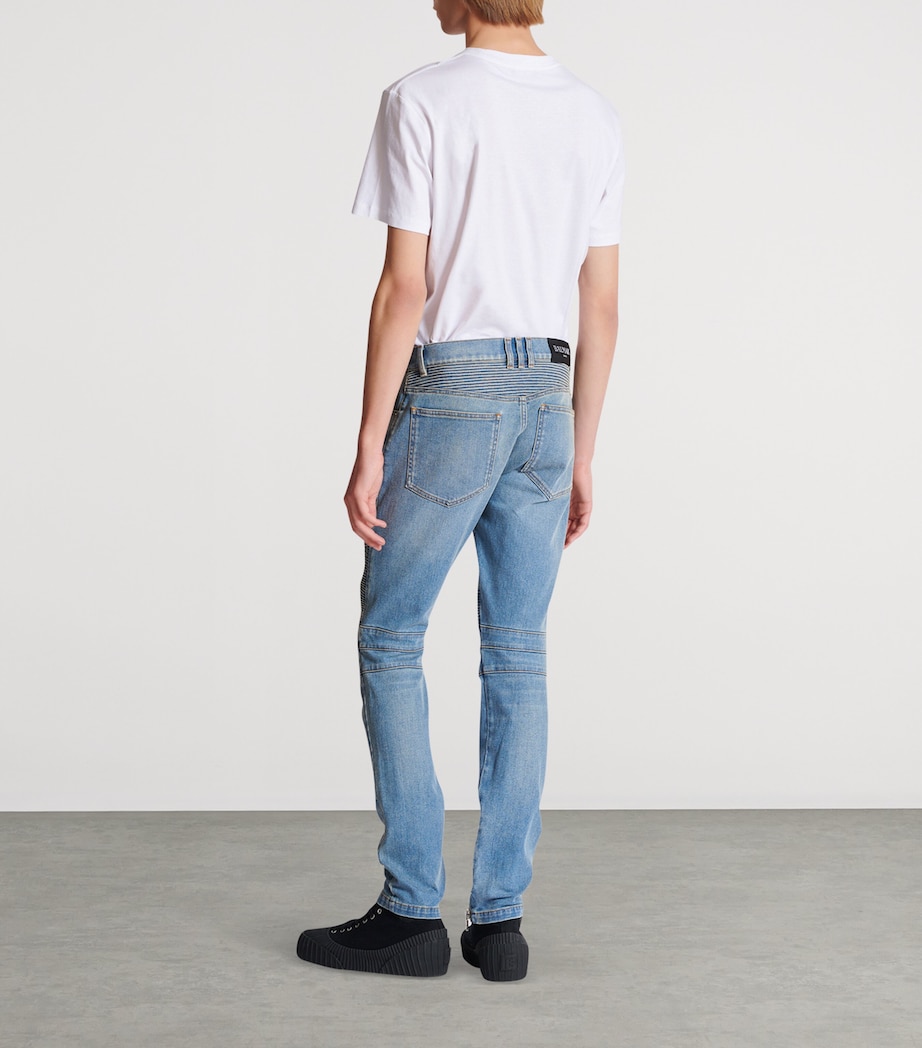Biker Slim Jeans 6AW BLEU JEAN Image 4