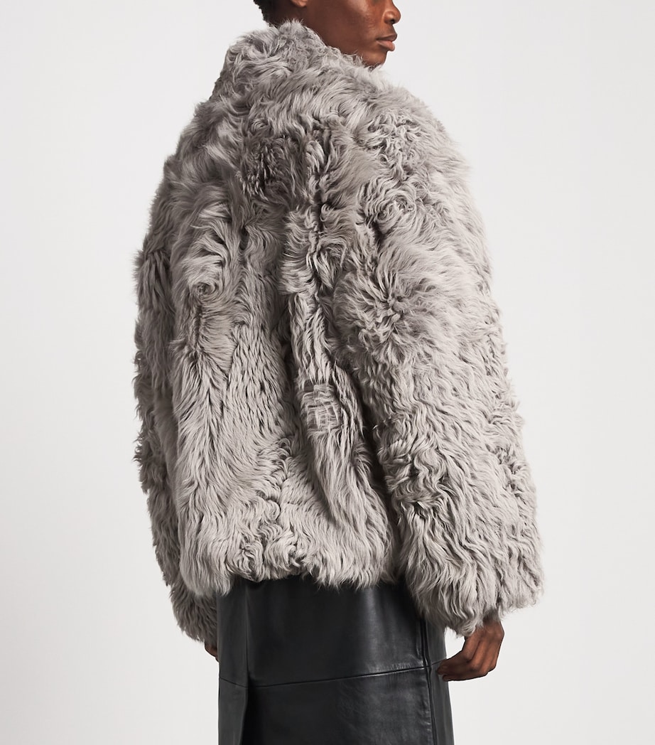 Source Unknown Womens Shearling Lyn Coat Gy Image 5