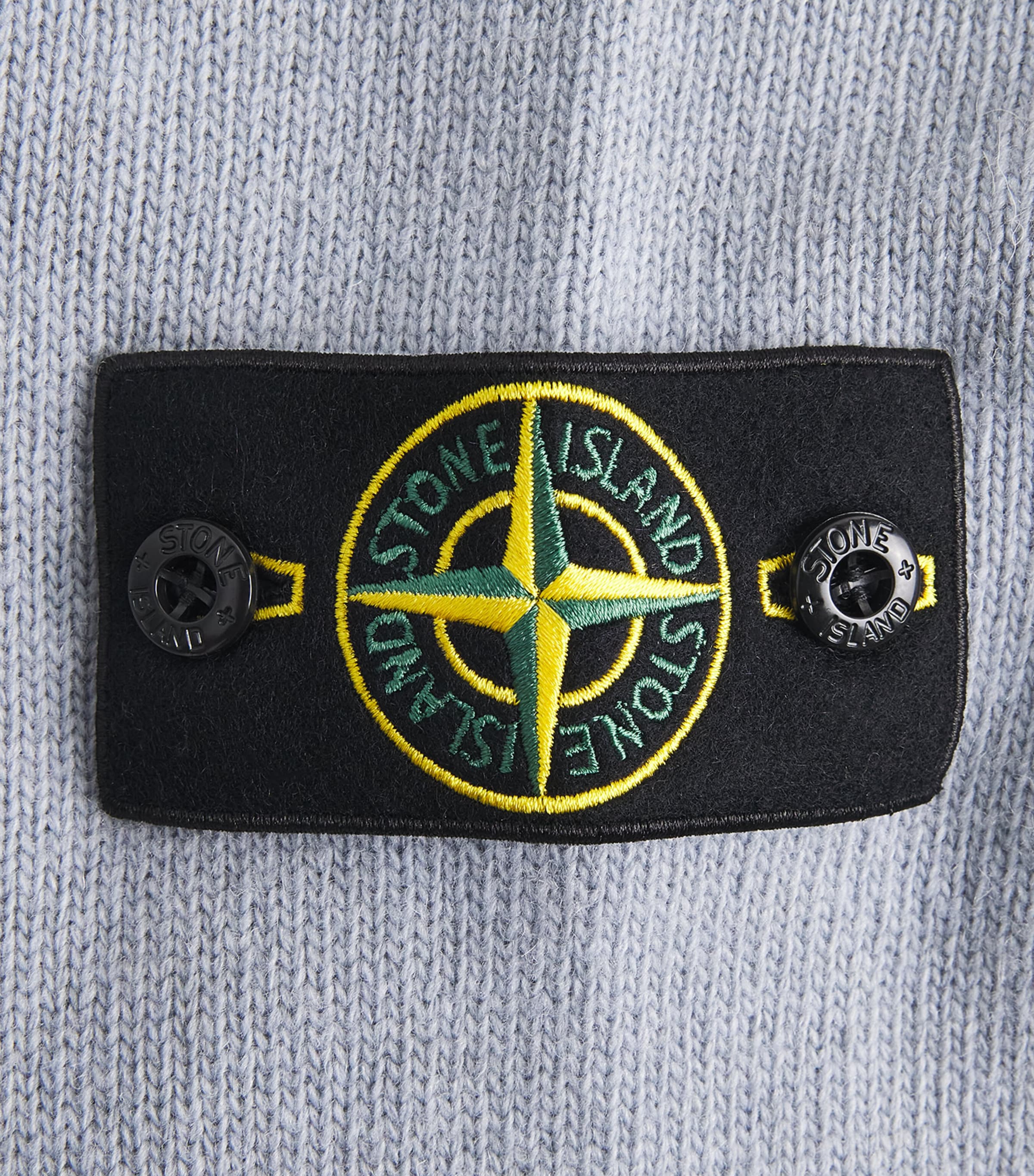 Stone Island Mens Wool-Blend Button-Up Sweater Image 6