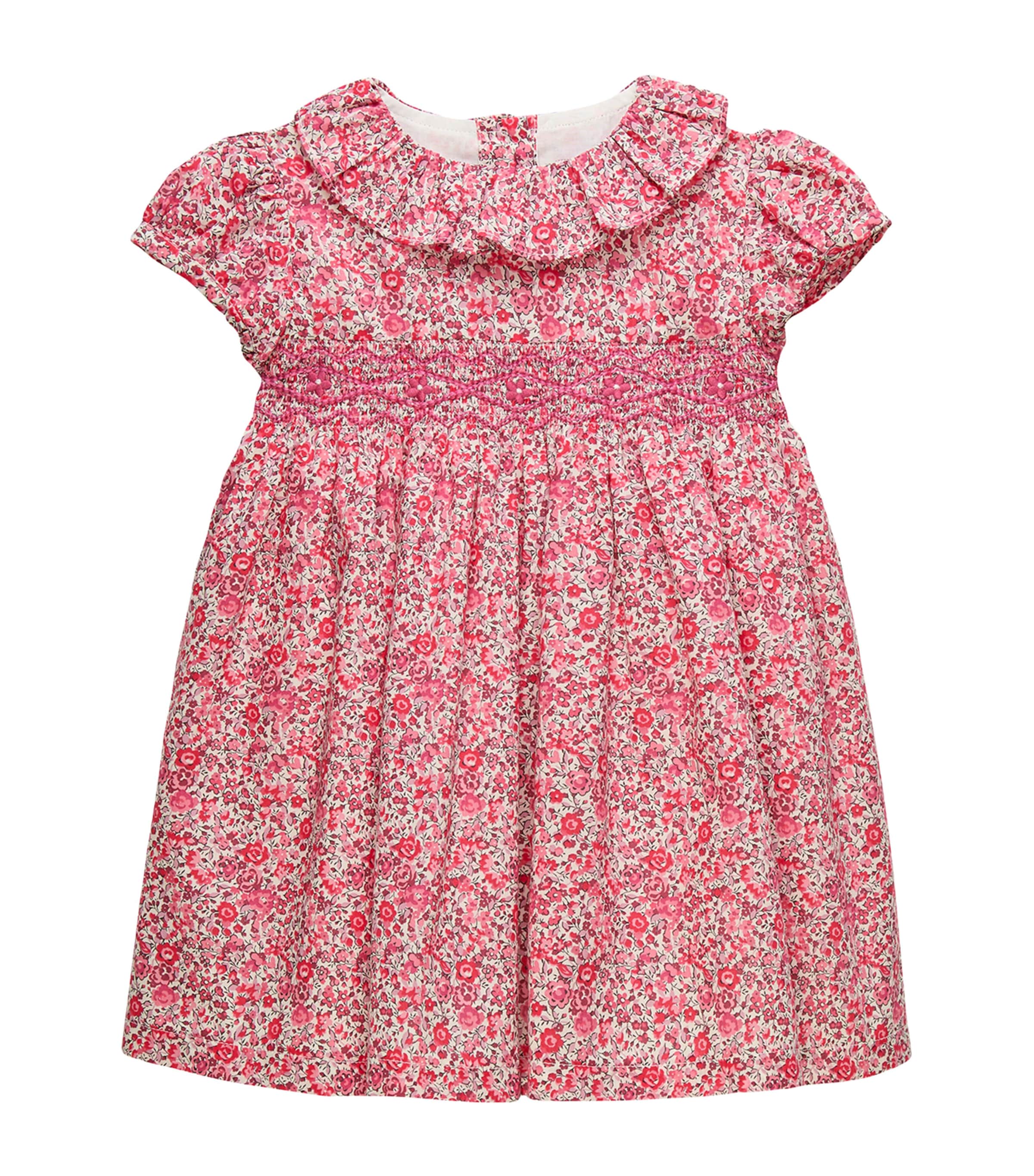 Trotters Pink Cotton Liberty Print Emma Georgina Dress (6-24 Months ...
