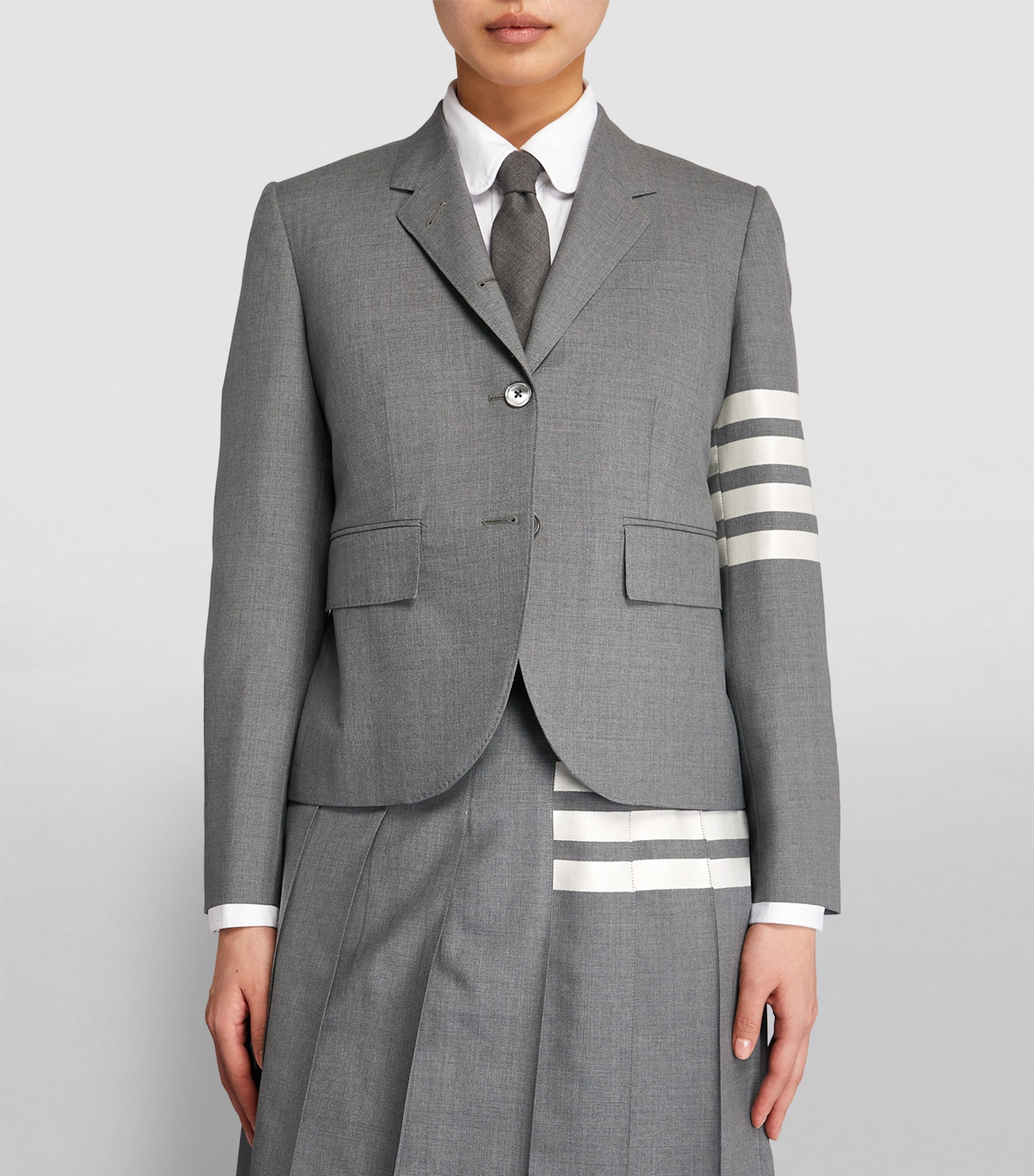 Wool High Armhole Sport Coat MED GREY Image 2