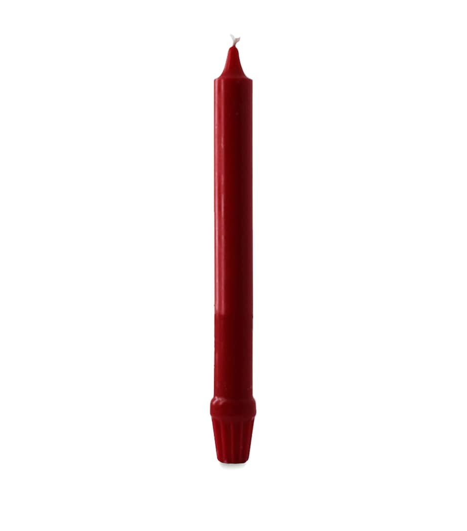 Charles Farris Royal Fluted Candles (Box of 12) Wine Red Image 1