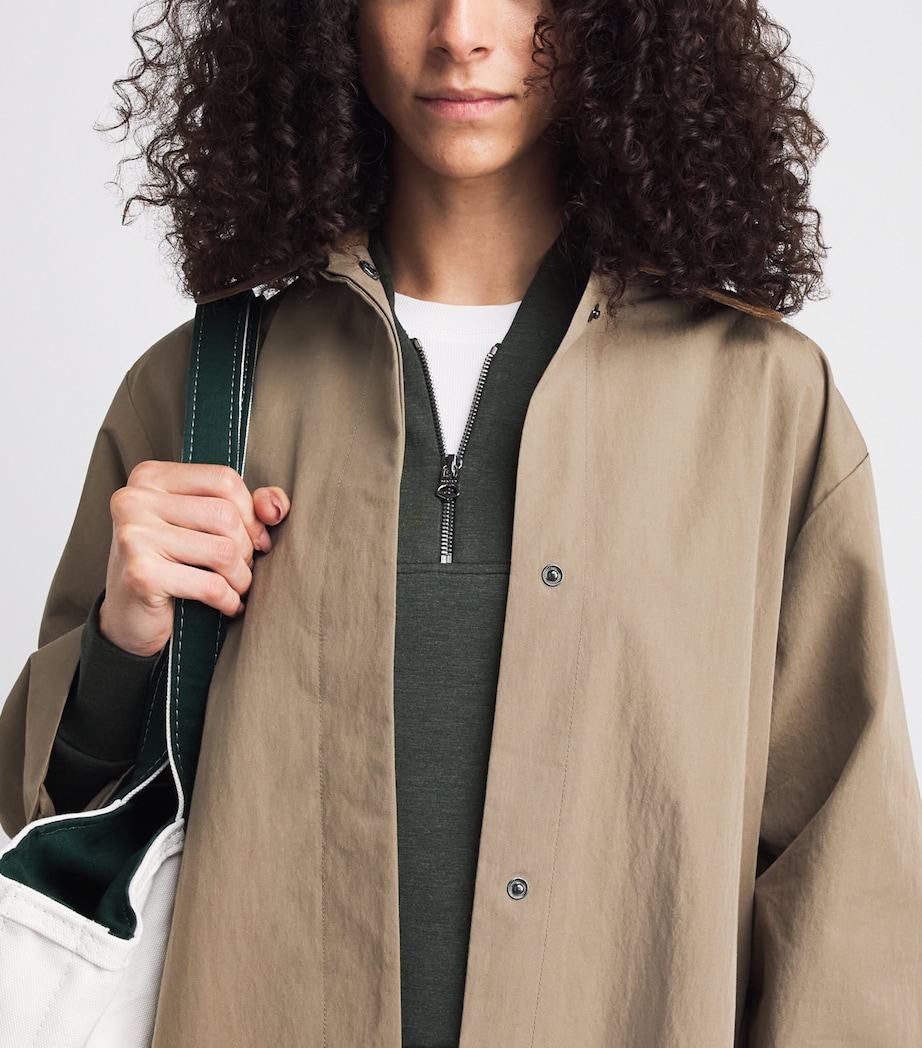 Varley Womens DoubleSoft Davidson Quarter-Zip Sweatshirt Olive Marl Image 3