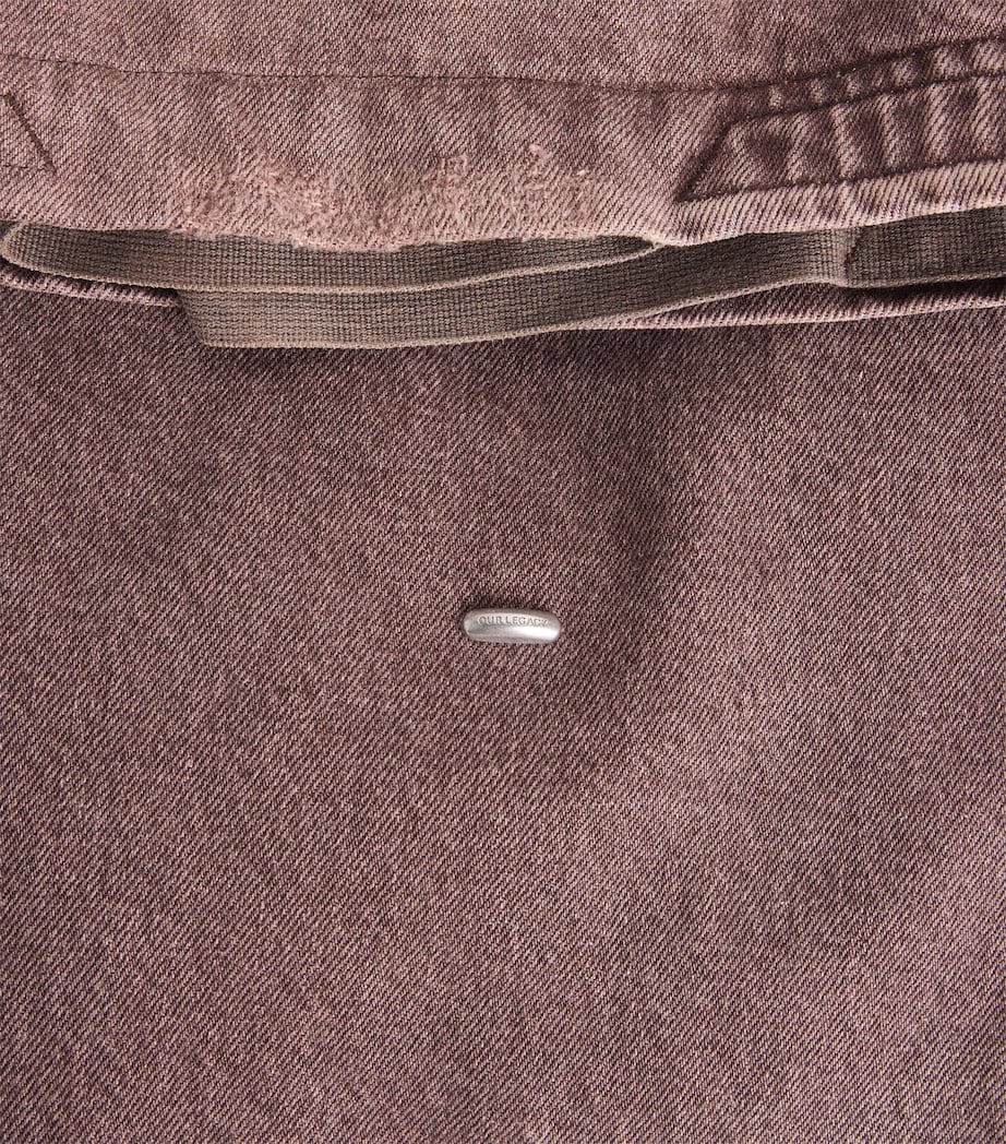 Our Legacy Organic Cotton Messenger Bag Overdyed Choco Melon Image 6