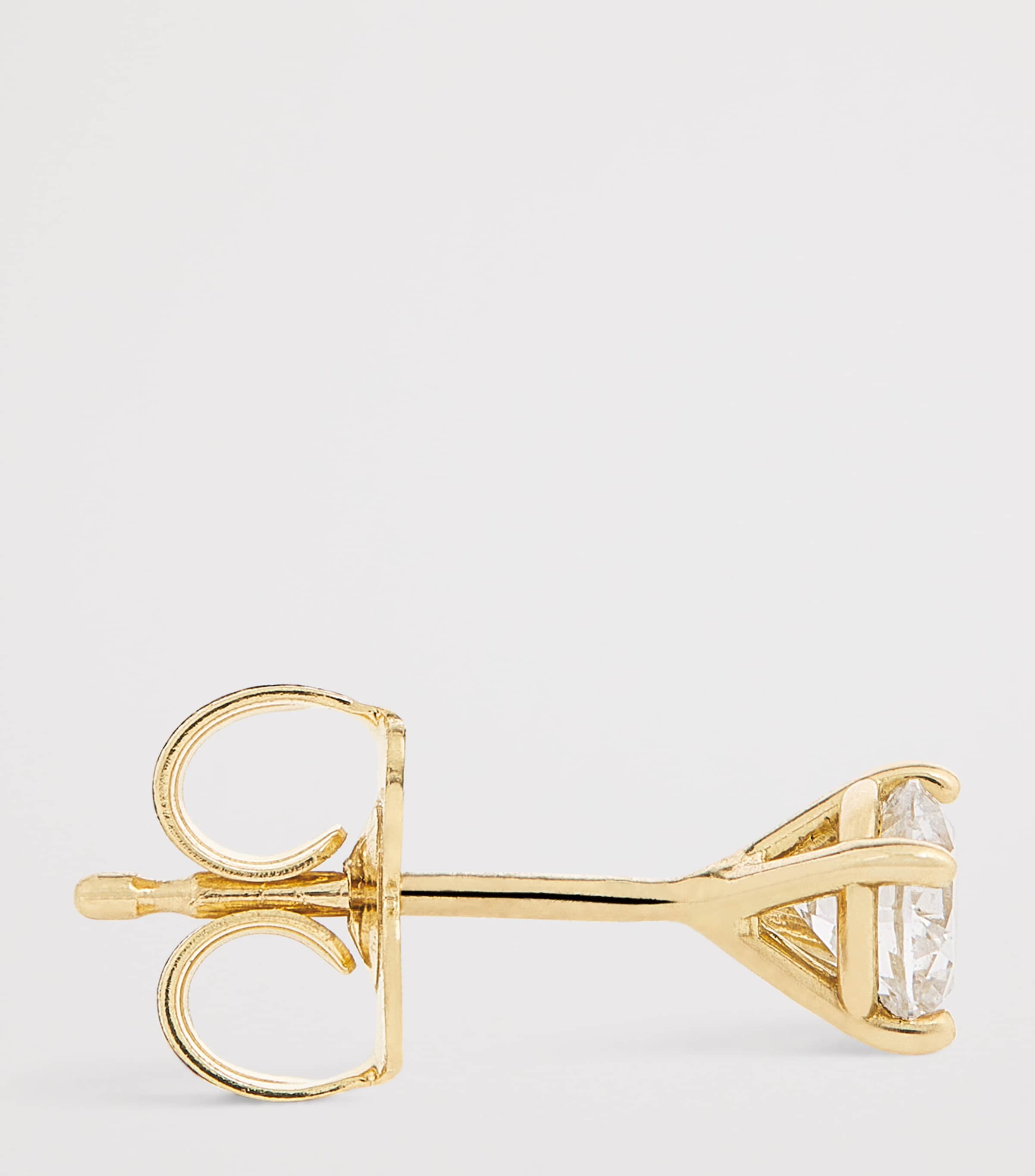 Yellow Gold and Diamond Stud Earrings (0.50ctw) YELLOW GOLD Image 3