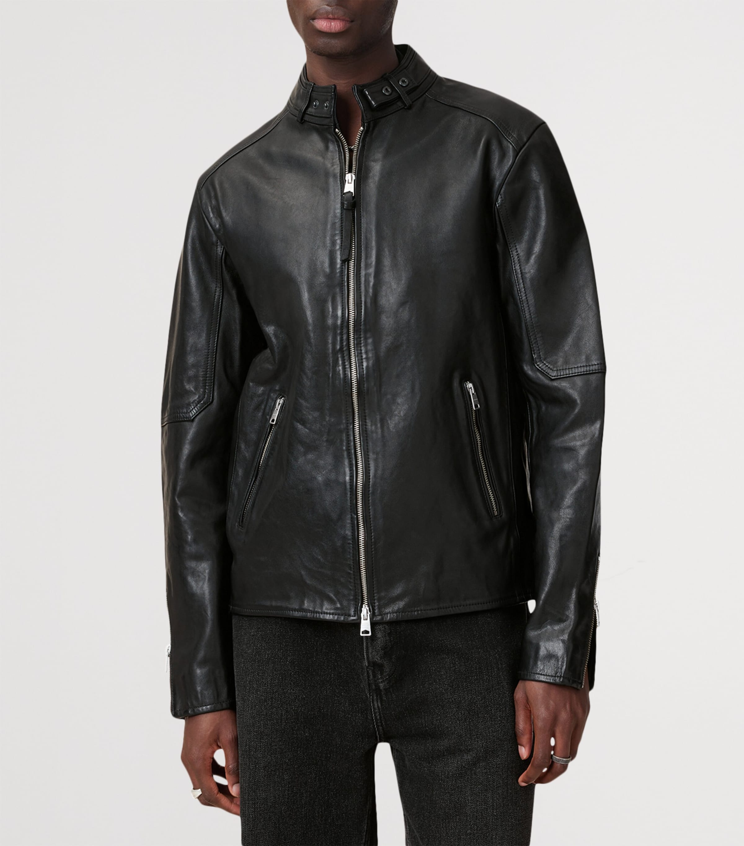AllSaints Cora Leather Jacket | Harrods US