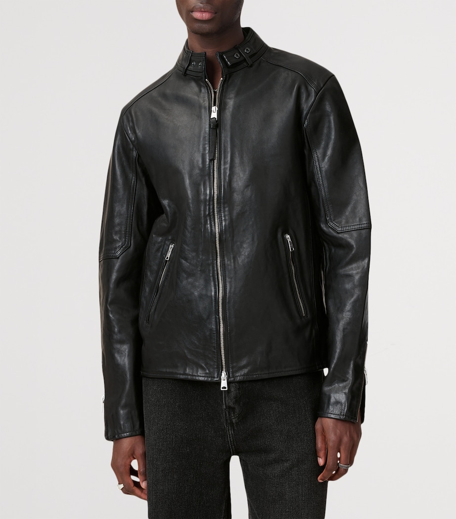 Cora Leather Jacket JET BLACK Image 6