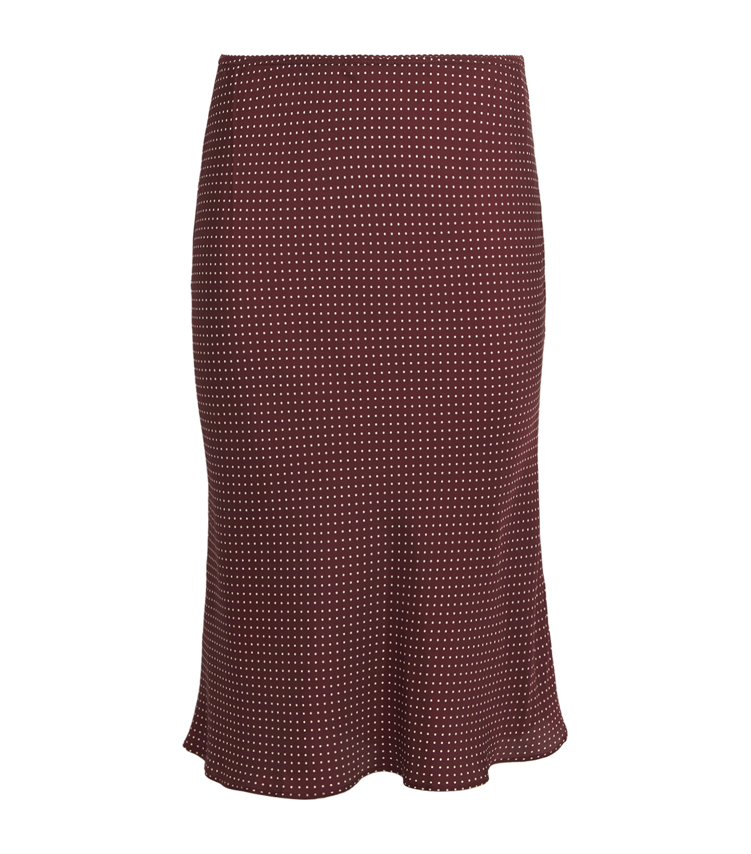 Doen Silk-blend Satin Elowette Midi Skirt In Brown