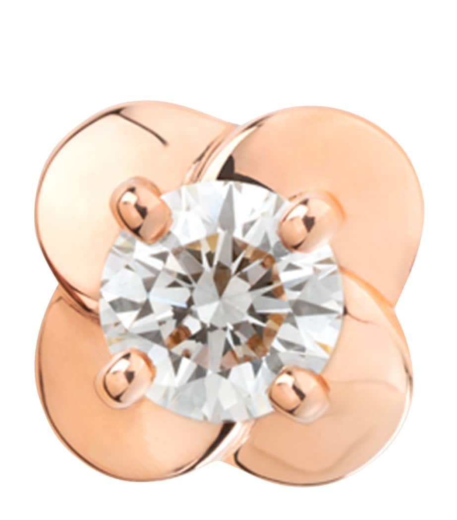 Rose Gold and Diamond Camélia Single Earring ROSE Image 3