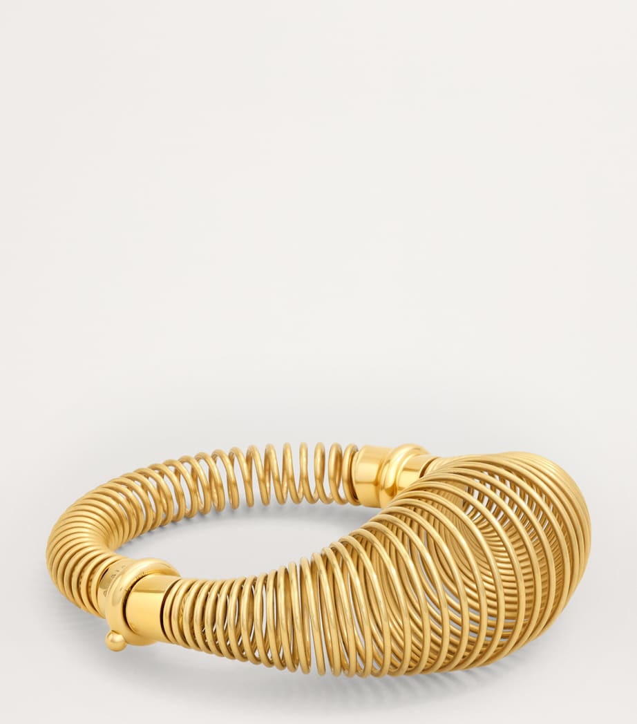 Alaïa Gold-Tone Spiral Bracelet Or Image 3