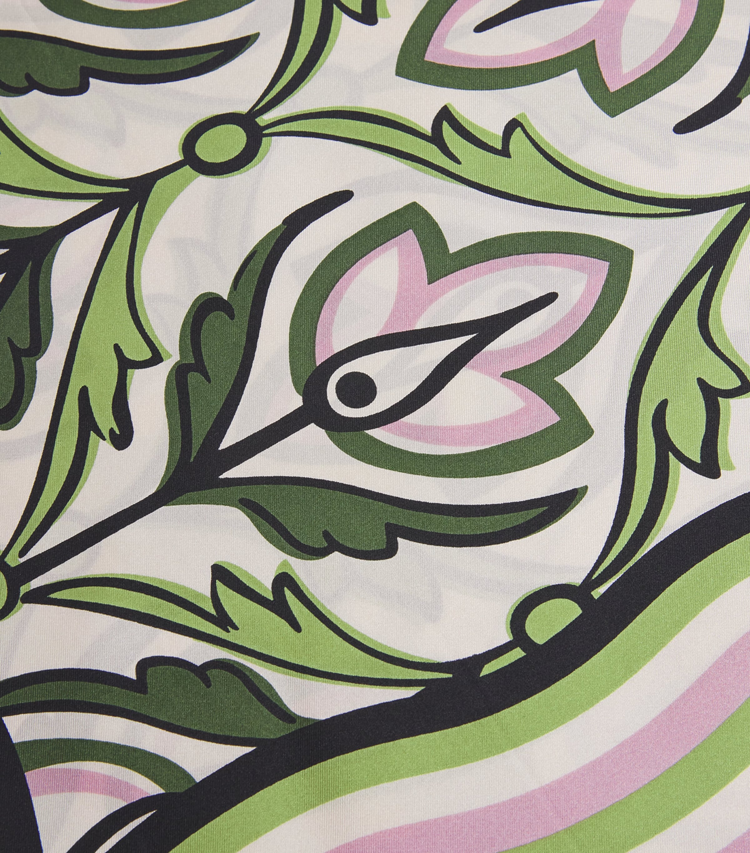 Silk Printed Square Scarf ANTIQUE ROSE Image 5