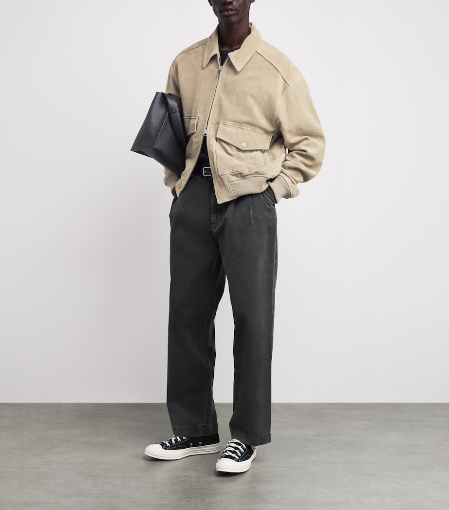 Suede Emil Bomber Jacket AZNA Image 2