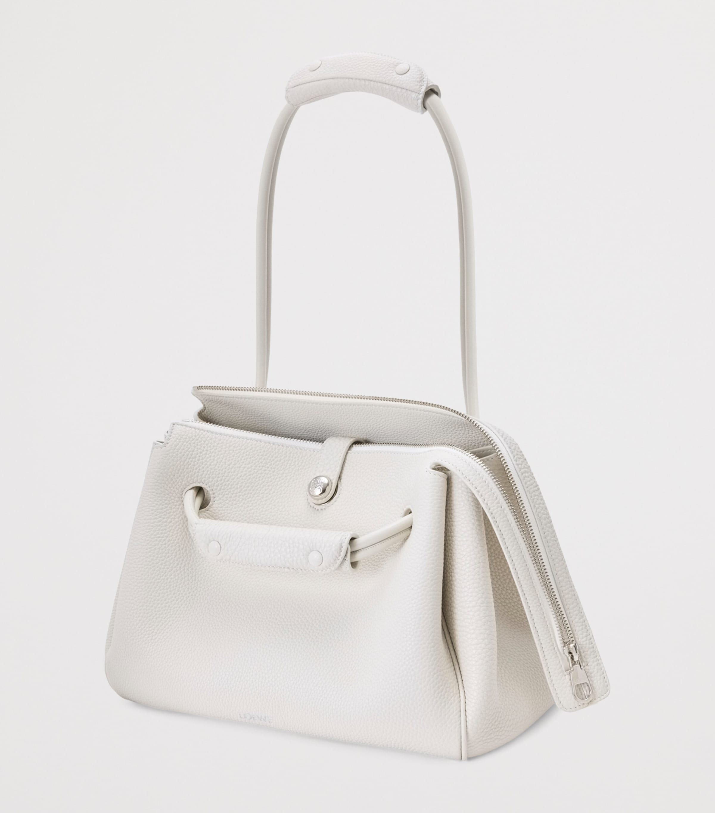 LOEWE Medium Calfskin Madrid Shoulder Bag Soft White Image 3