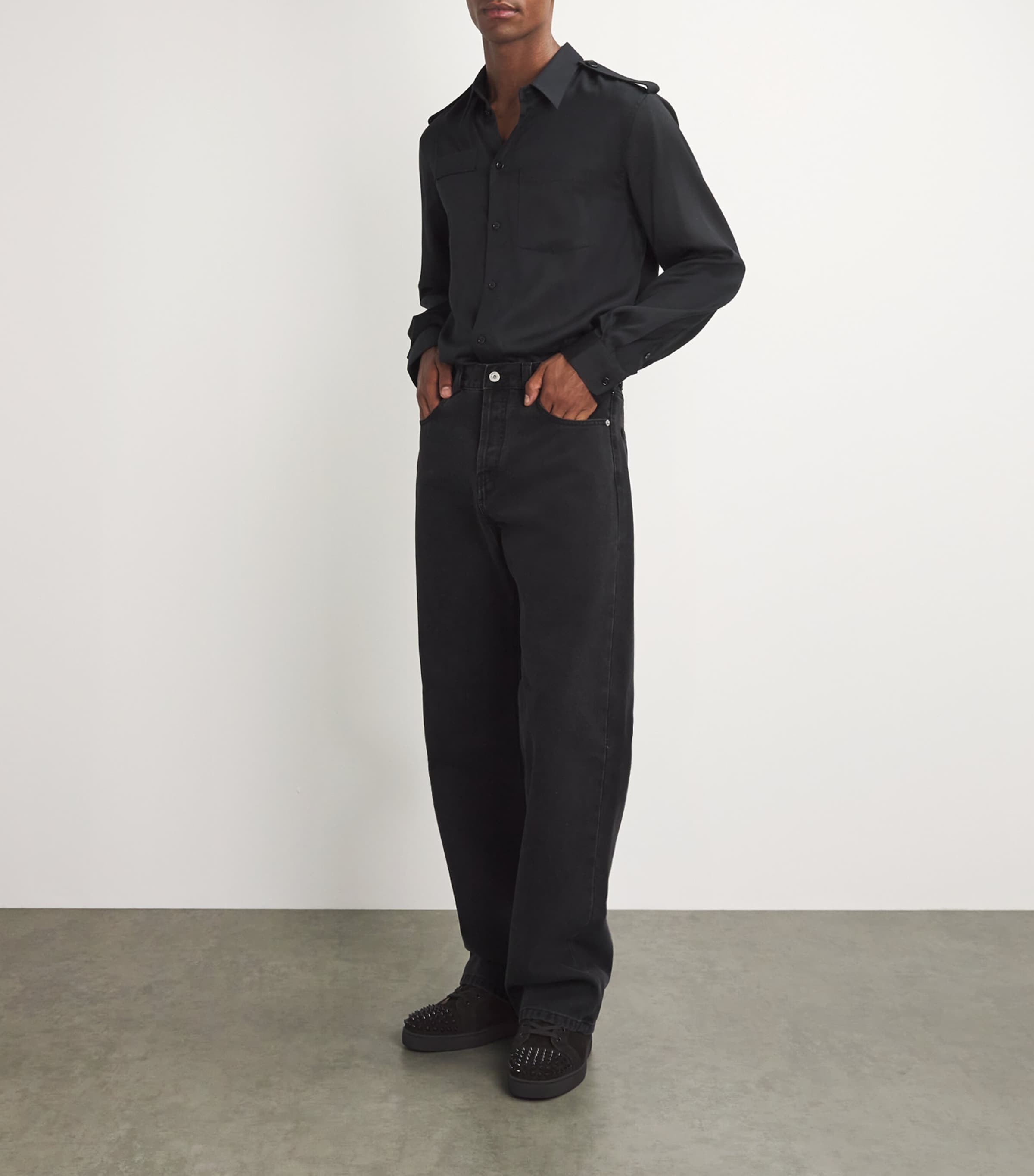 Lou Spikes Suede Sneakers B049 Image 6