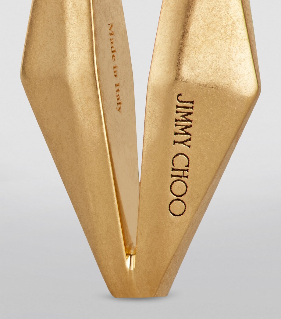 Diamond Chain Earrings GOLD Image 5