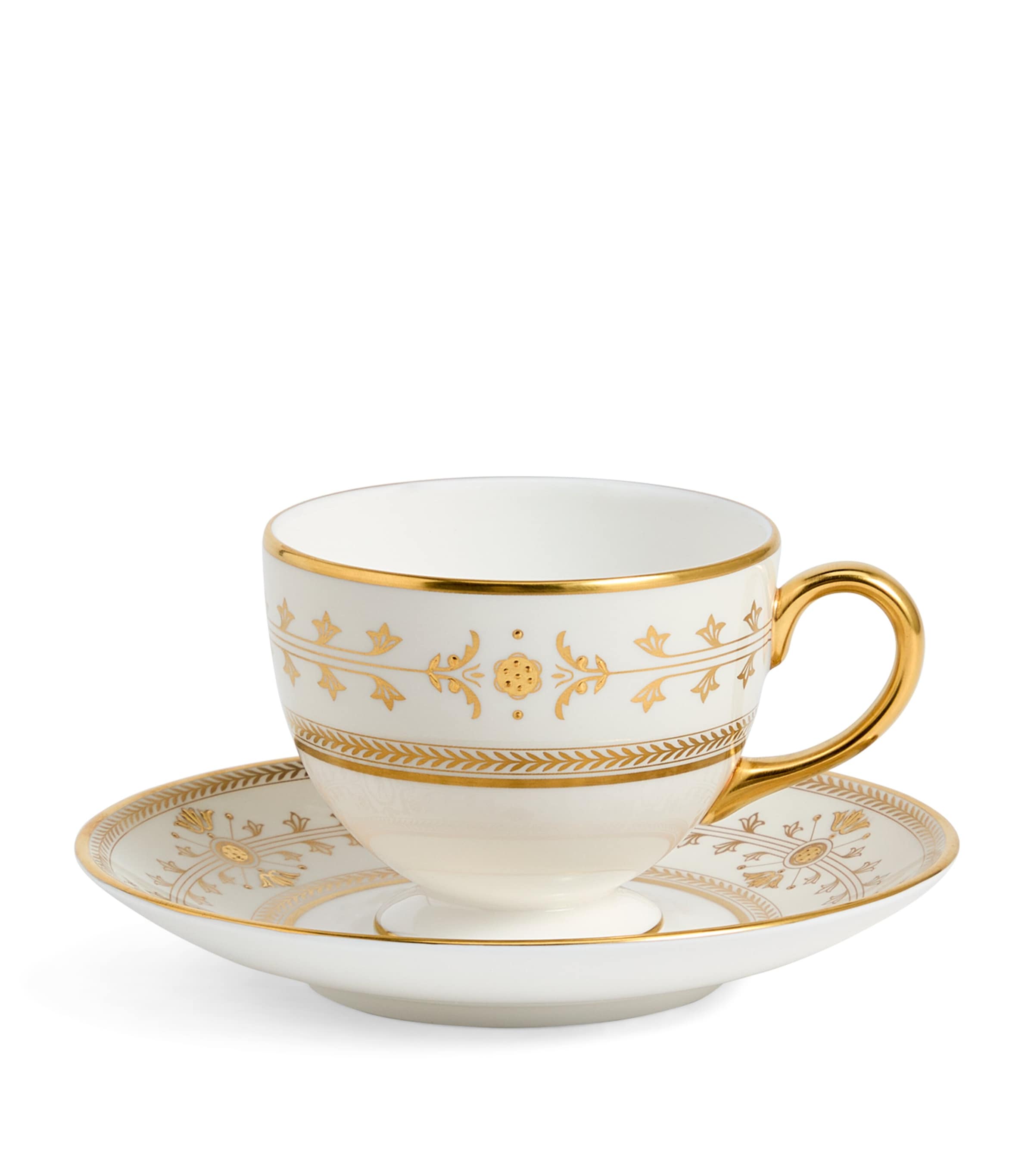 Bone China Bacchus Teacup and Saucer IVORY Image 1