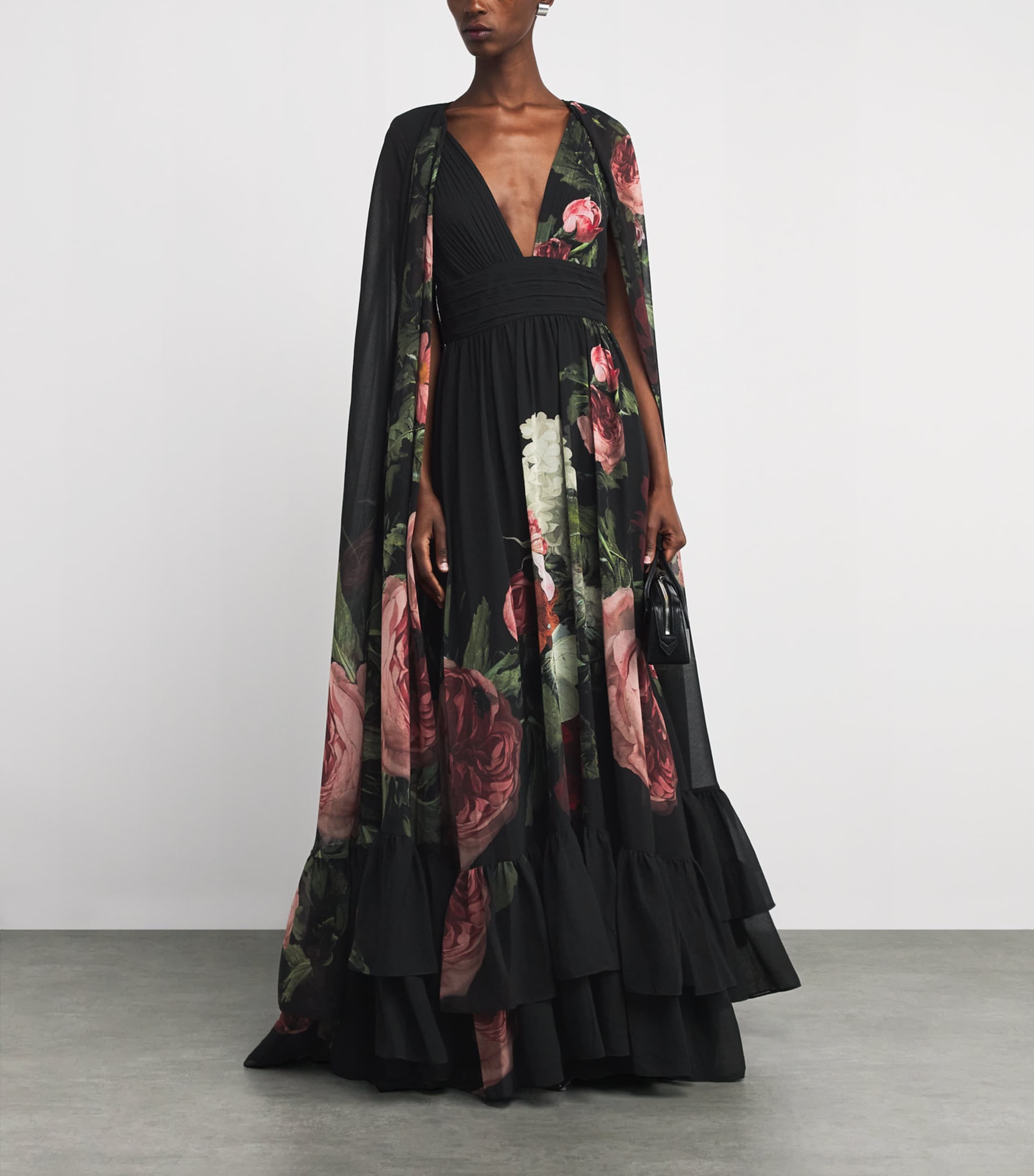 Cape-Detail Roya Gown C923 BE STILL Image 2