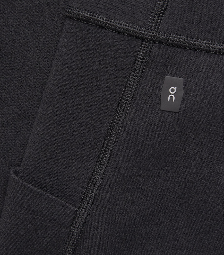 On Womens Studio Flared Leggings Black Image 6