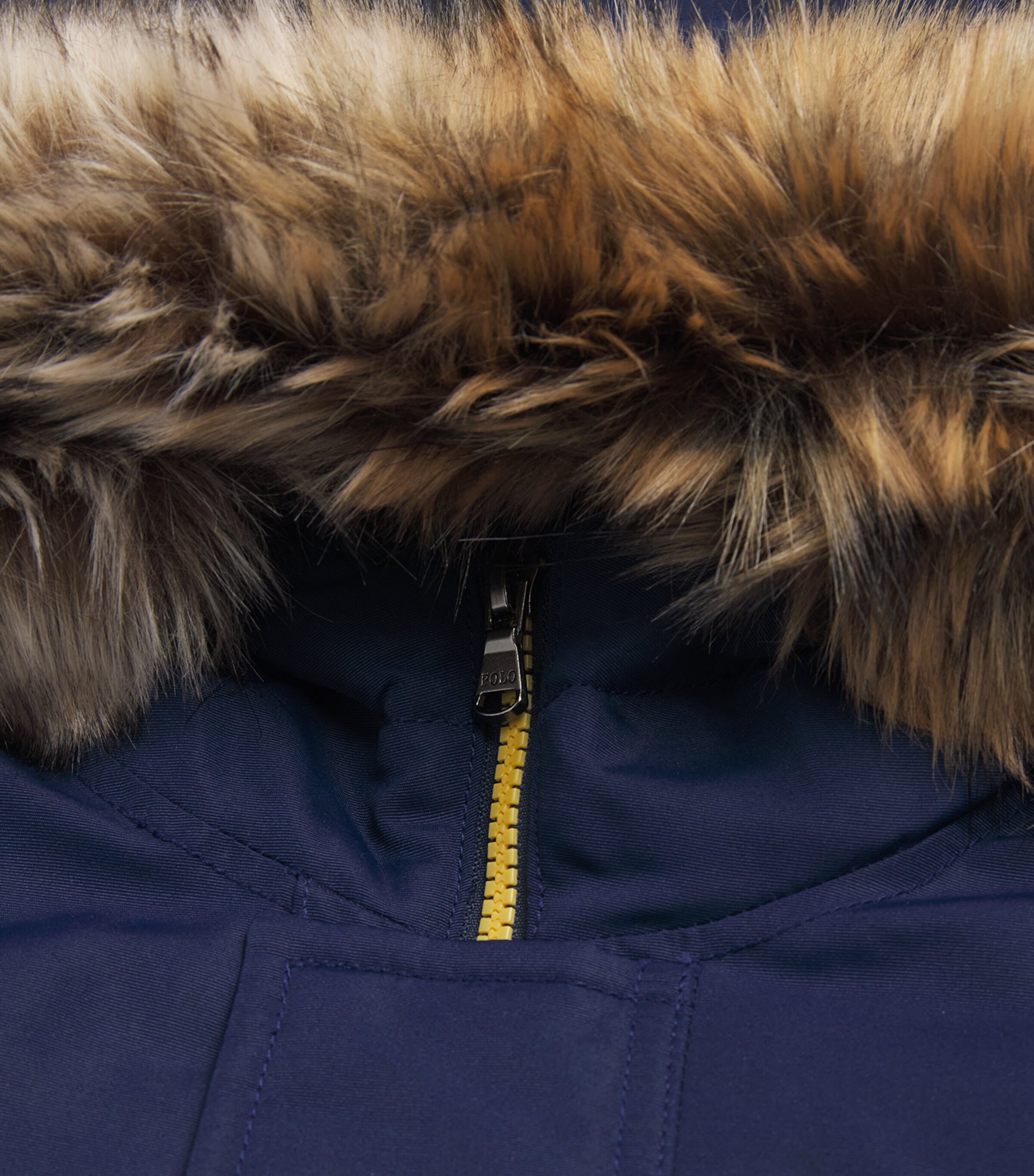 Water-Resistant Faux Fur-Trim Parka (6-14 Years) NAVY Image 3