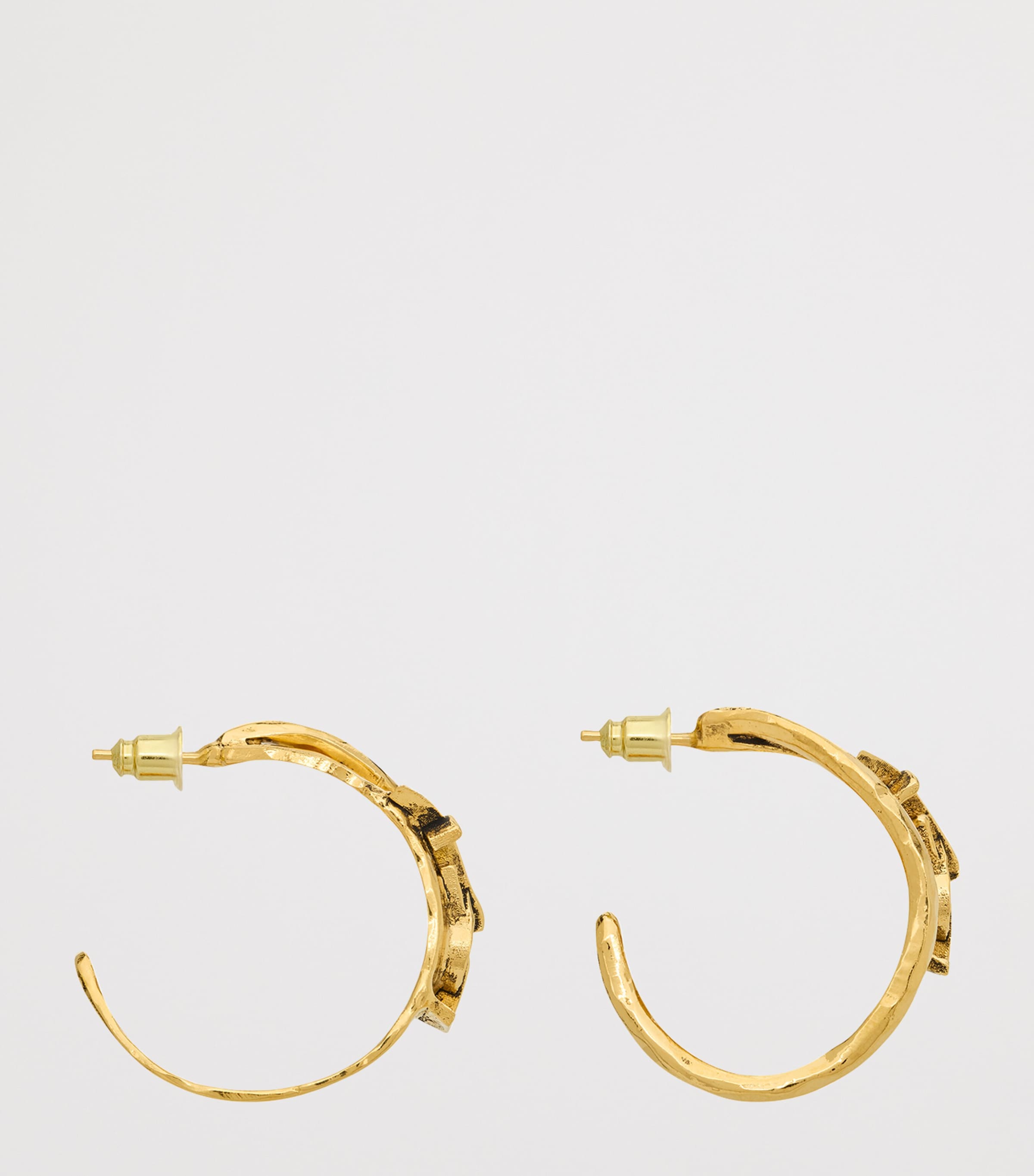 Textured Cassandre Hoop Earrings 7005 Image 3