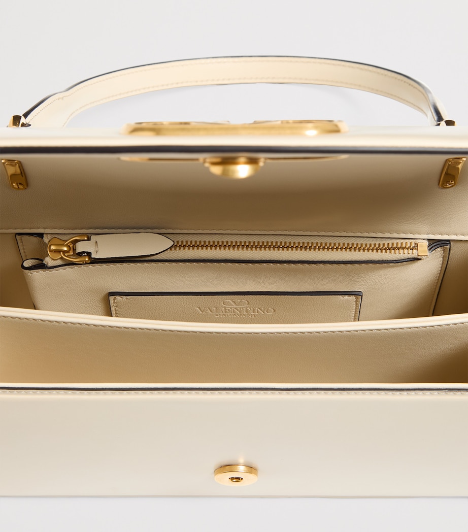 Leather Vain Top-Handle Bag REN Image 3