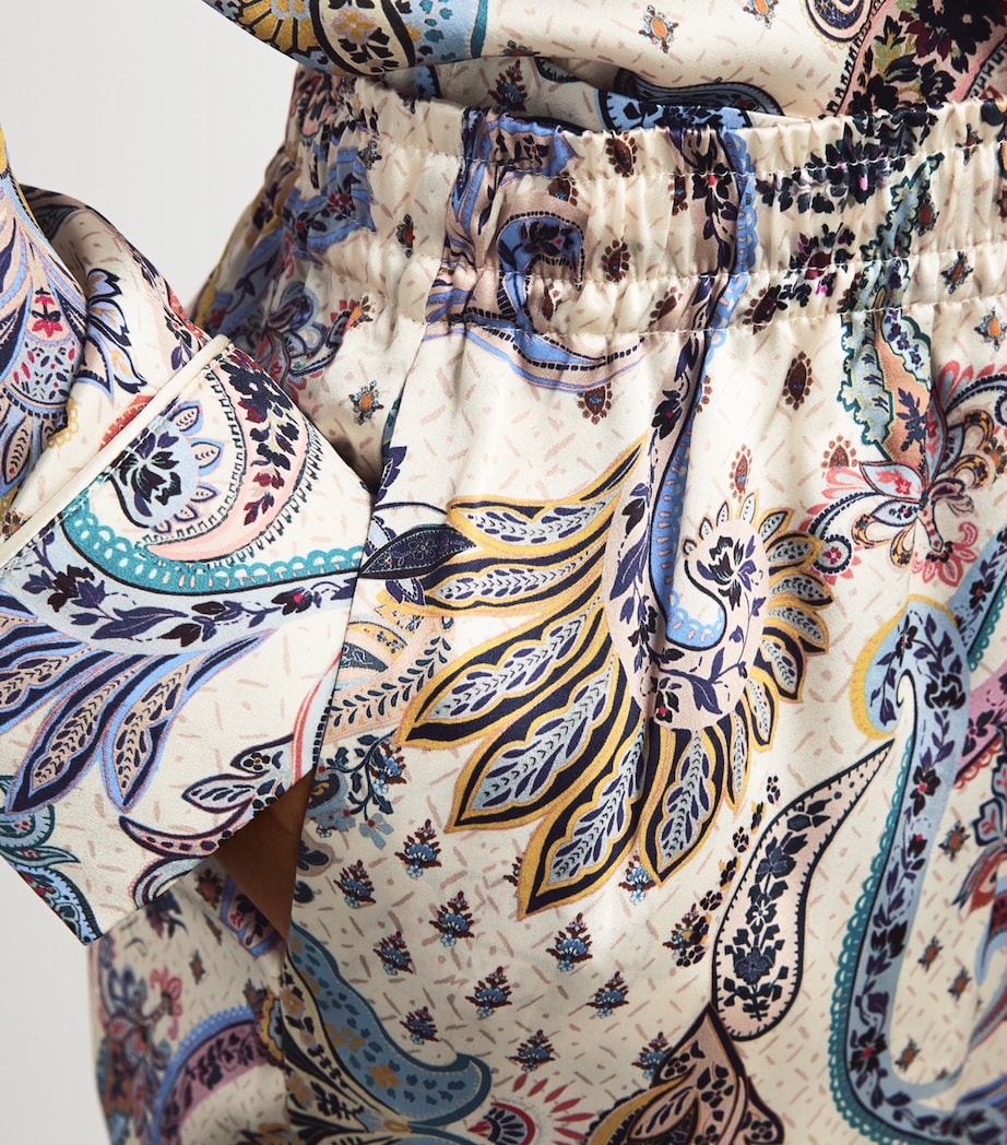 Silk Paisley Pyjama Set MULTI Image 6