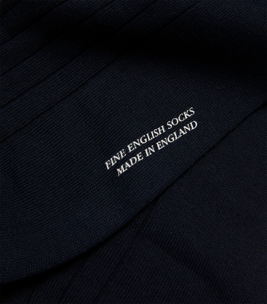 Ribbed Socks 06NAVY Image 2