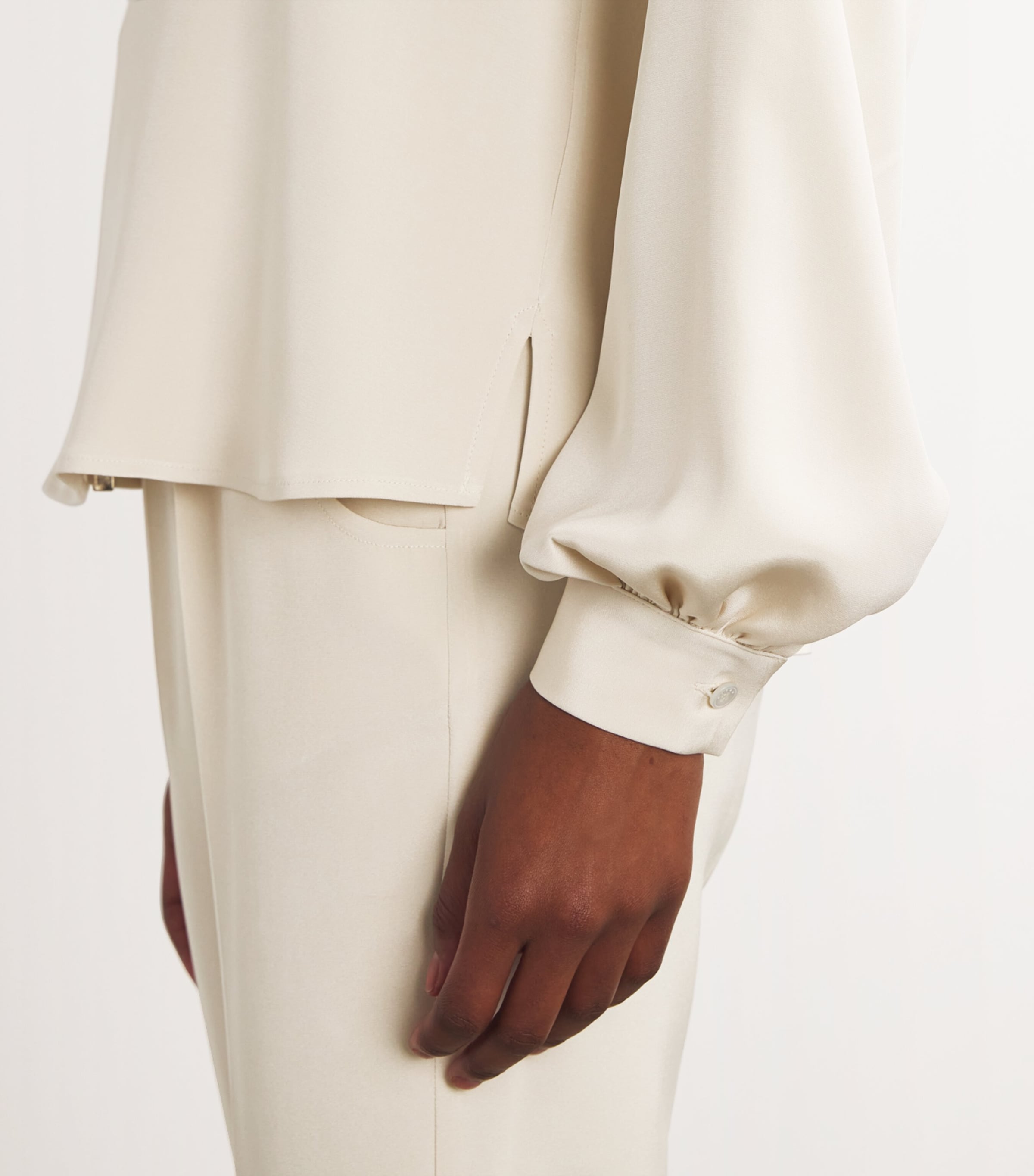 Silk-Blend Shirt BUTTER Image 6