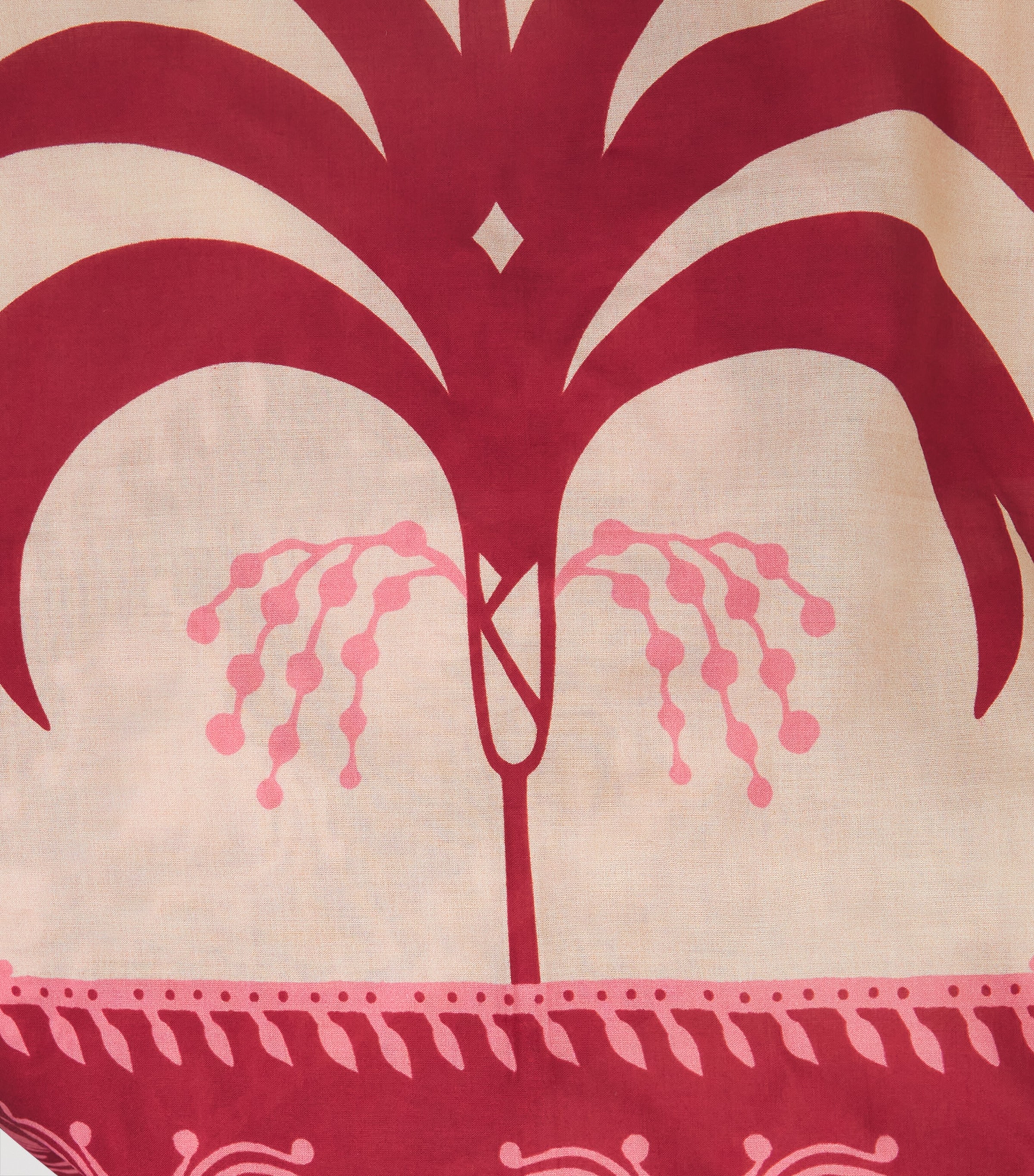 Cotton Dance of Dark Pareo ECRU/DARK CHERRY Image 6