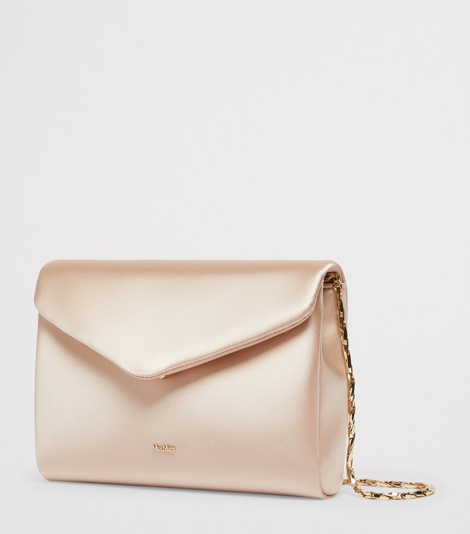 Max Mara Satin Clutch Bag Powder Image 5