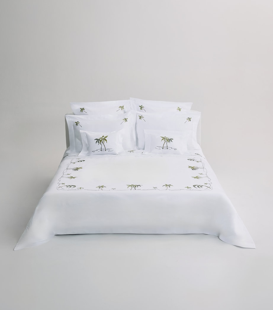 Loretta Caponi Garden of Eden Super King Duvet Cover (260cm x 220cm) White Image 2